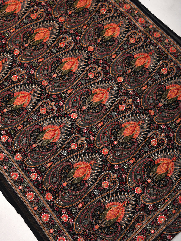 Kashmiri Inpired Georgette Embroidered Saree