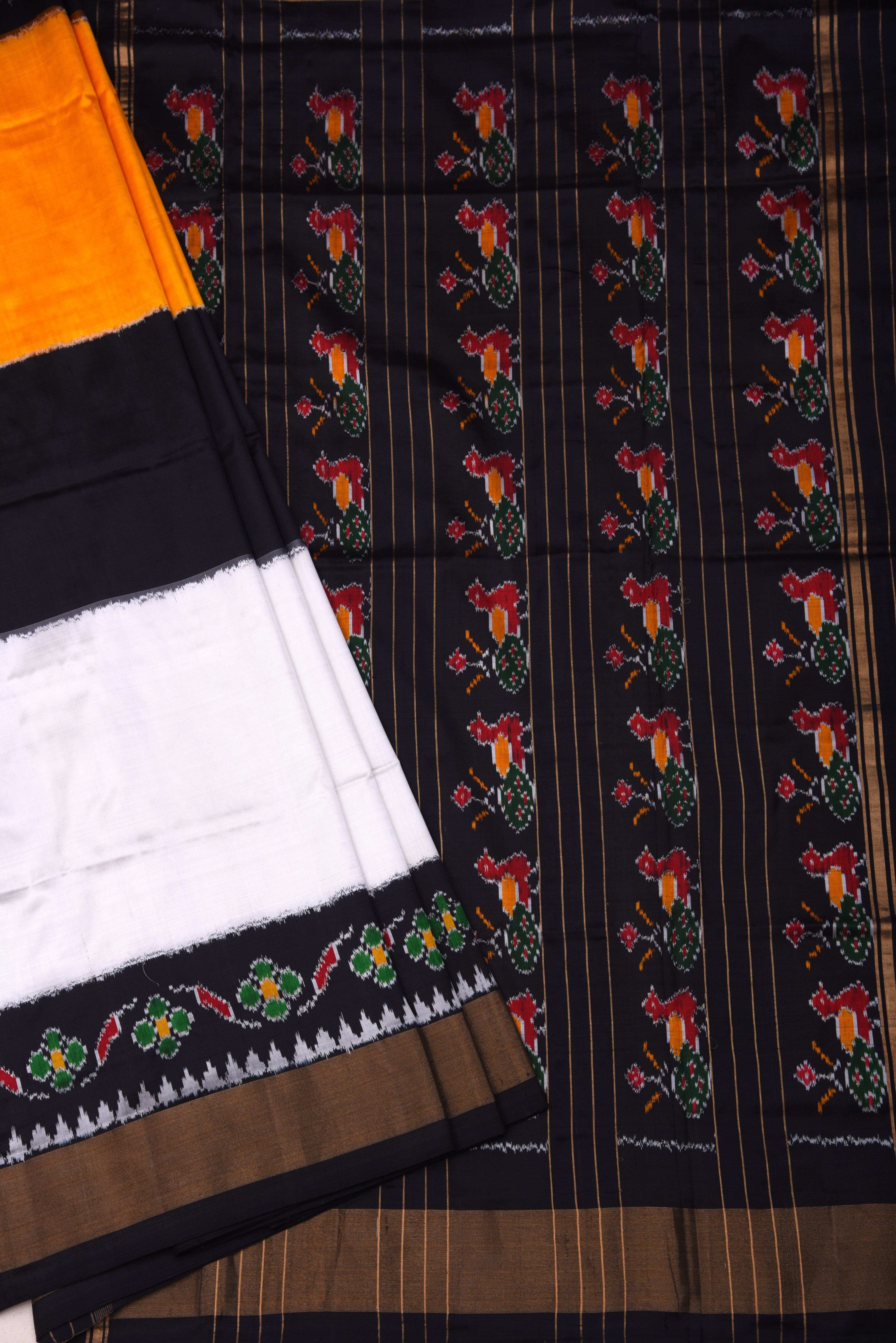 Pochumpalli Ikkat Pure Silk Handloom Saree