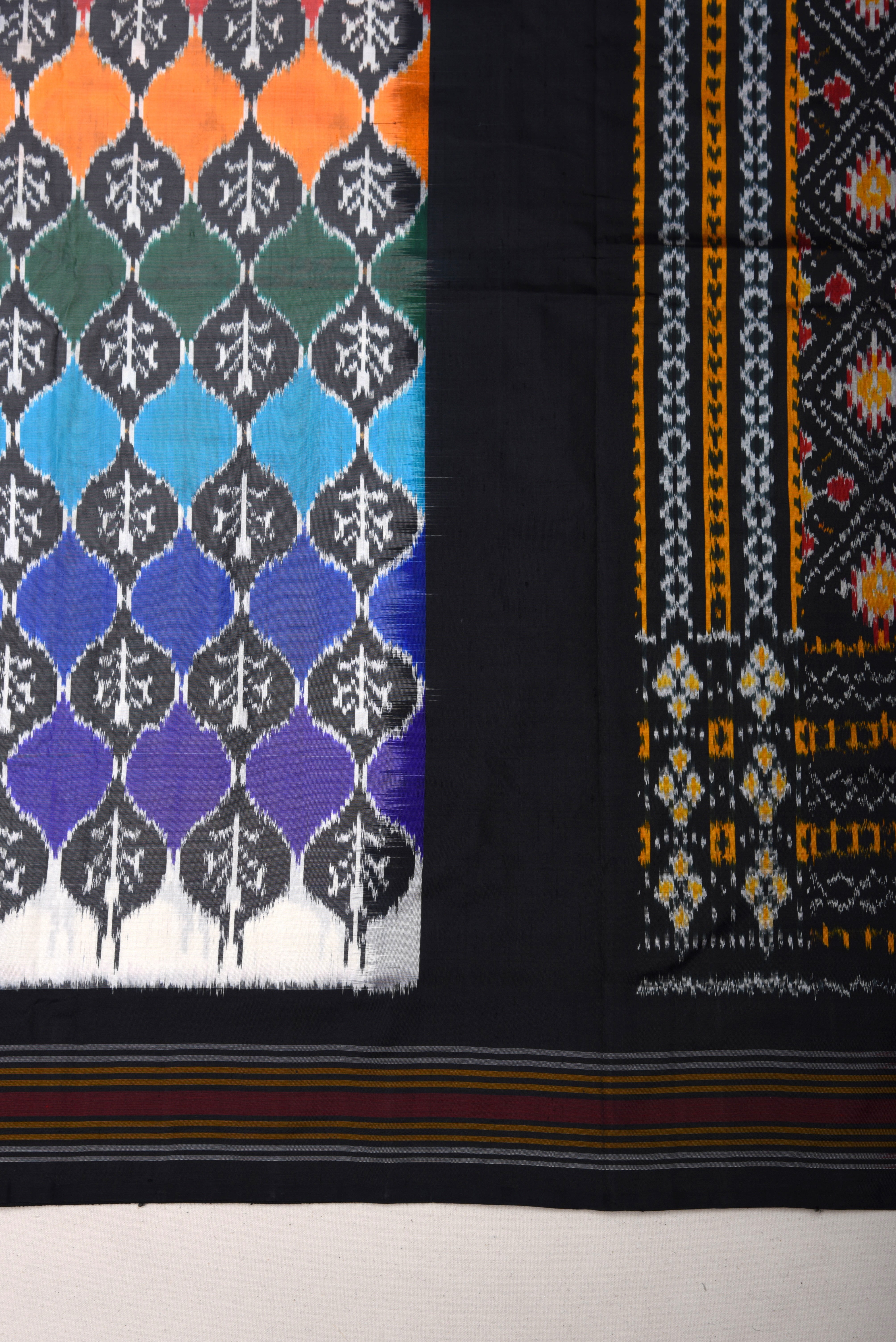 Pochumpalli Ikkat Pure Silk Handloom Saree