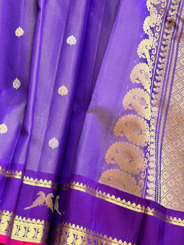 Kuttu Gadwal Pure Silk Handloom Saree