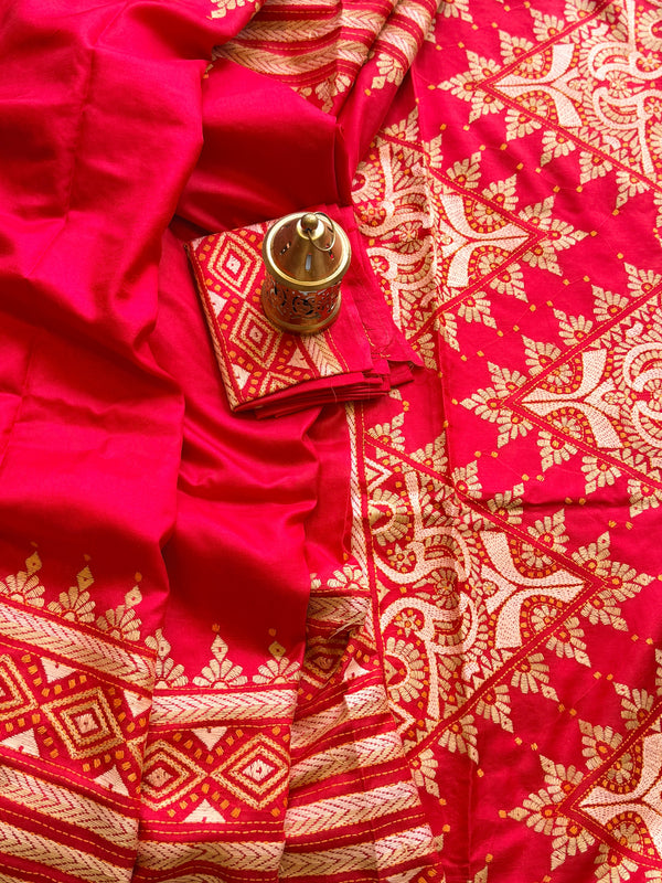 Kantha Stitch Saree