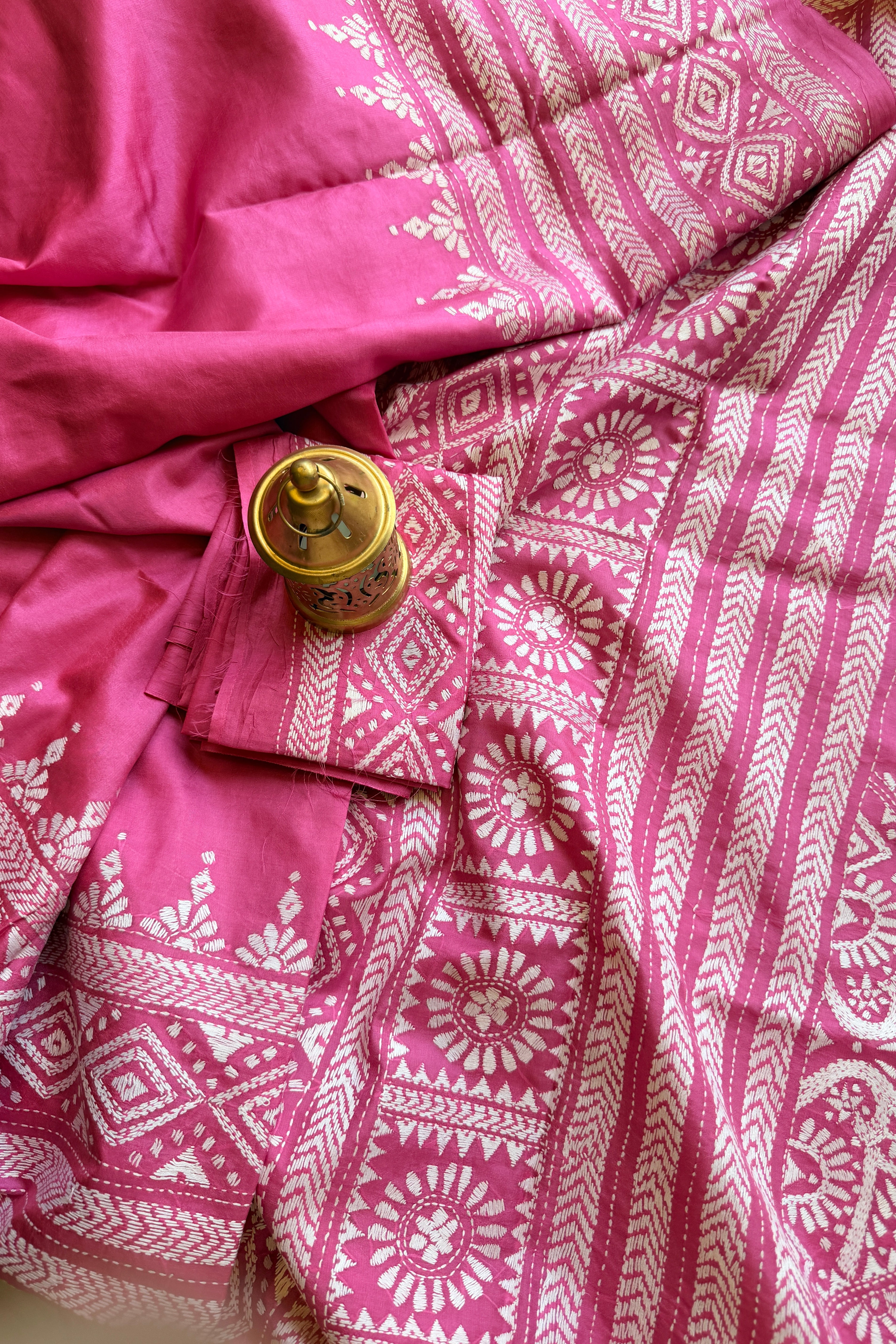 Kantha Stitch Saree