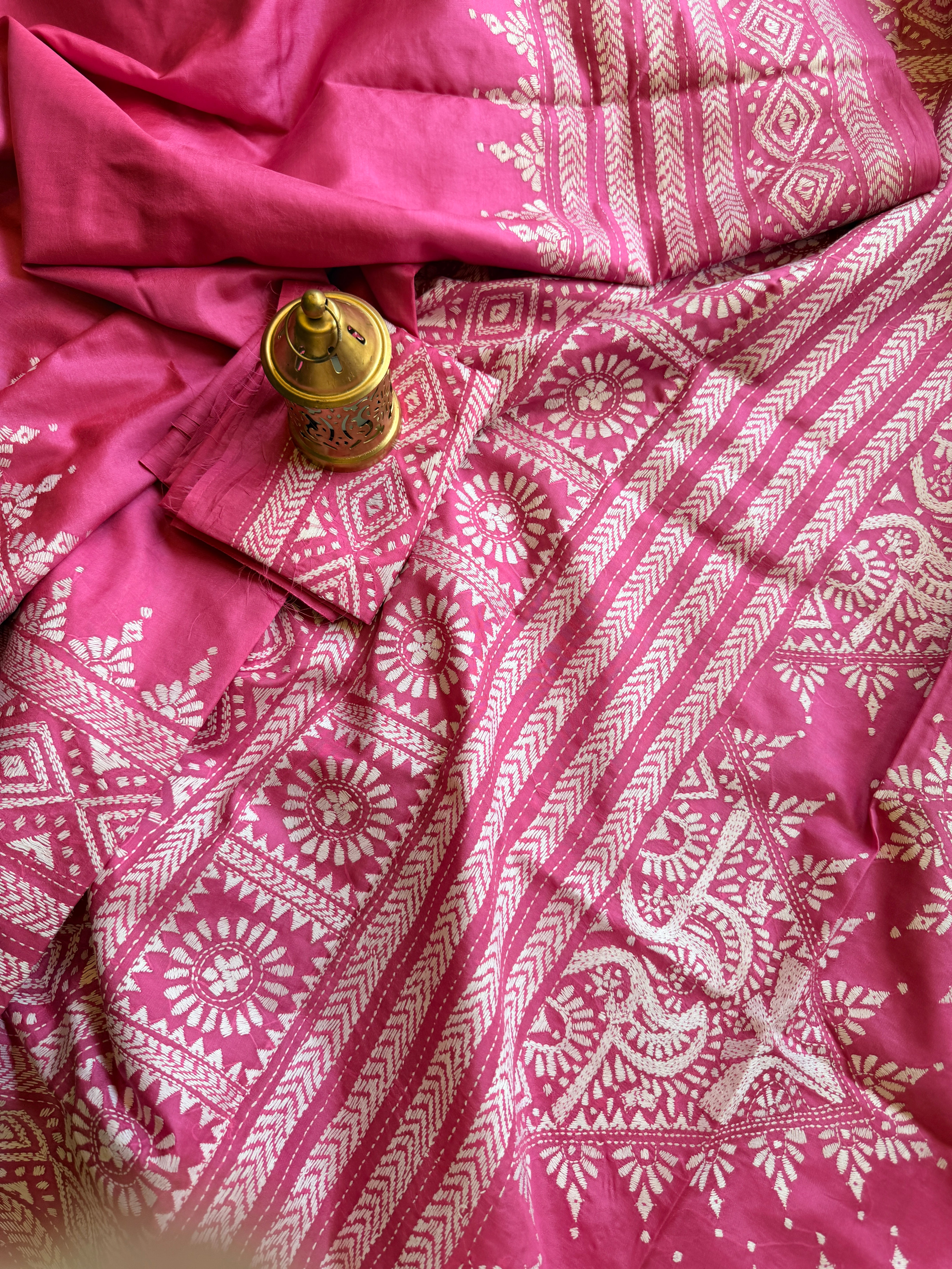 Kantha Stitch Saree