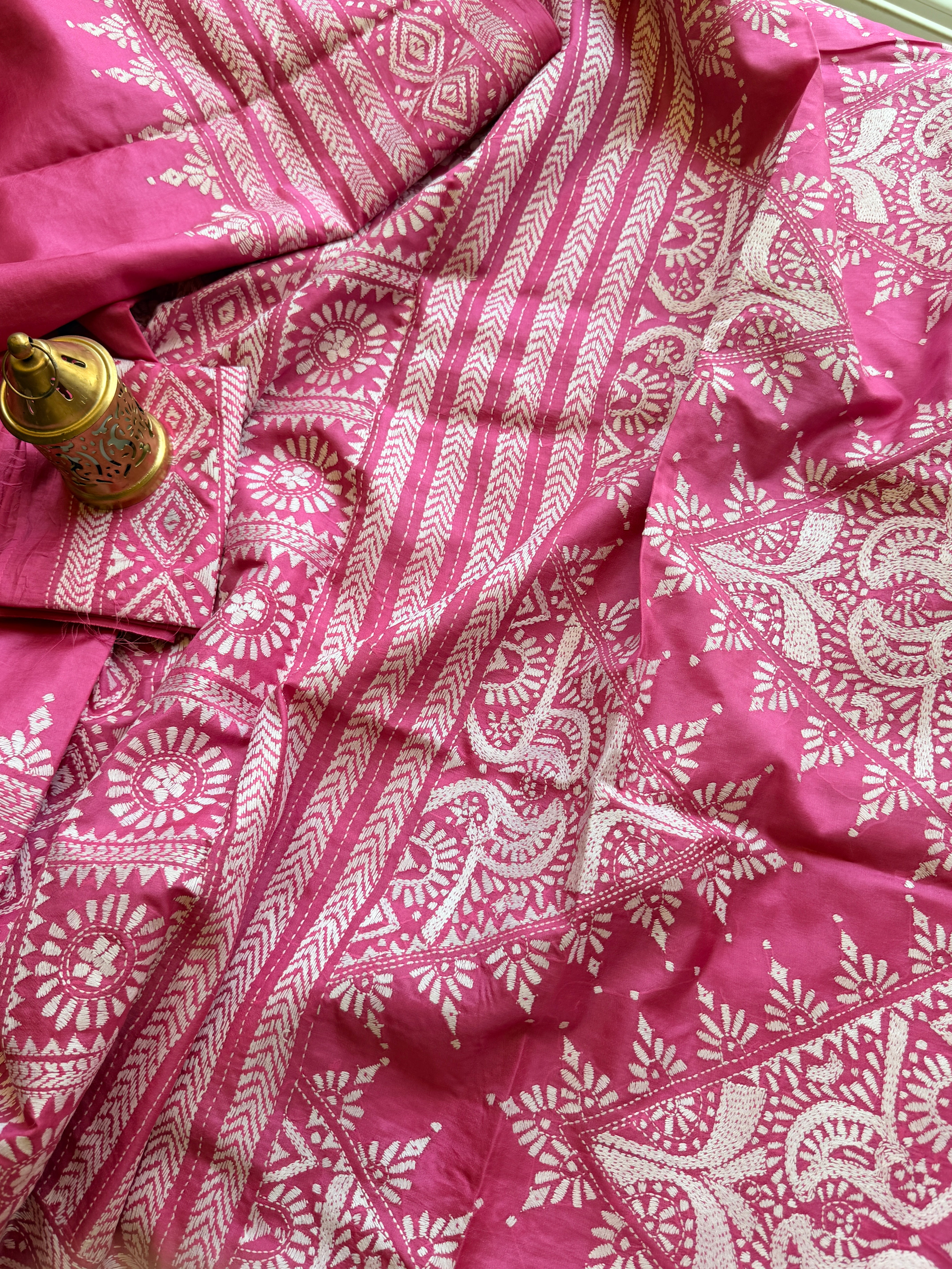 Kantha Stitch Saree