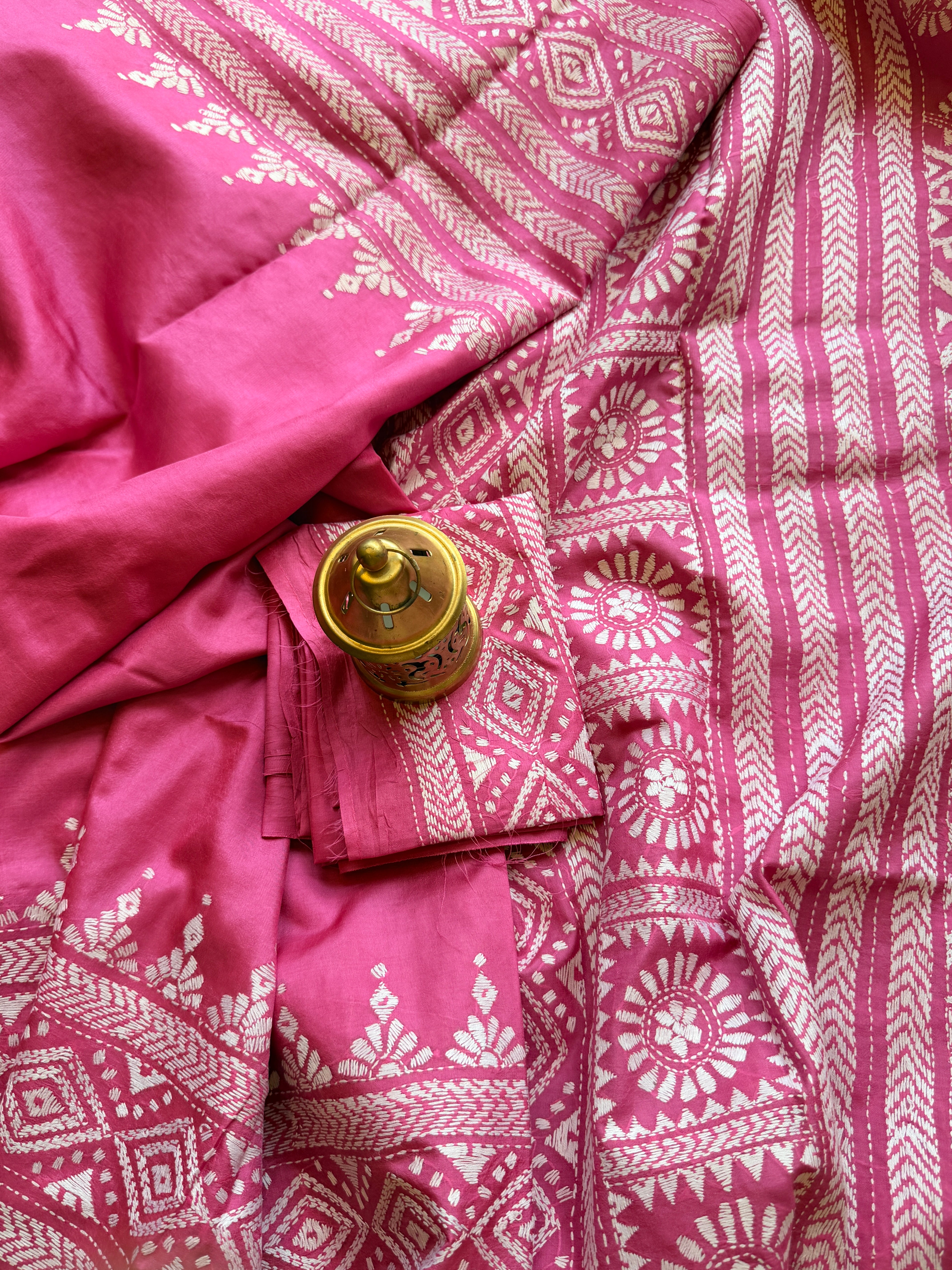 Kantha Stitch Saree