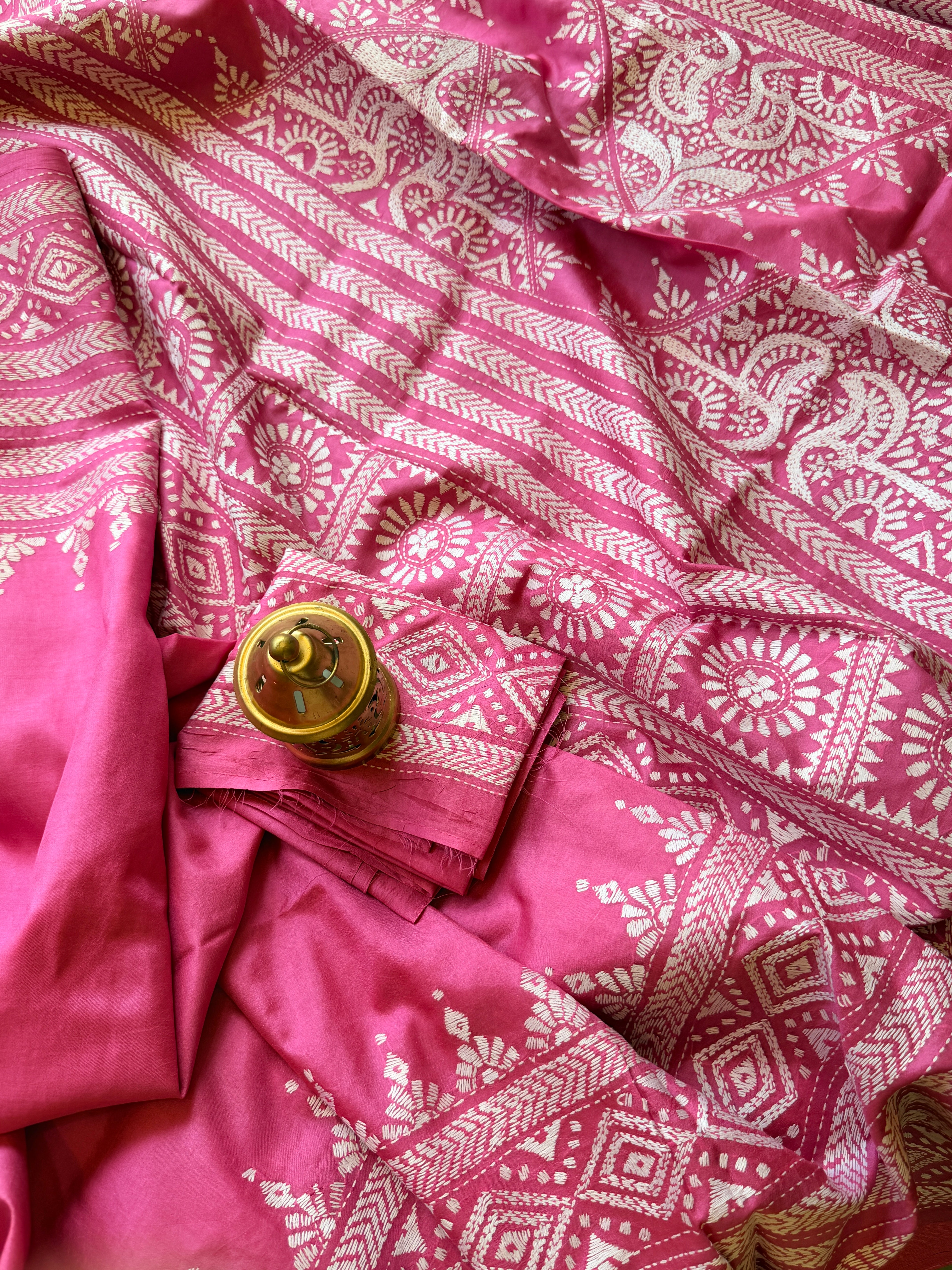 Kantha Stitch Saree