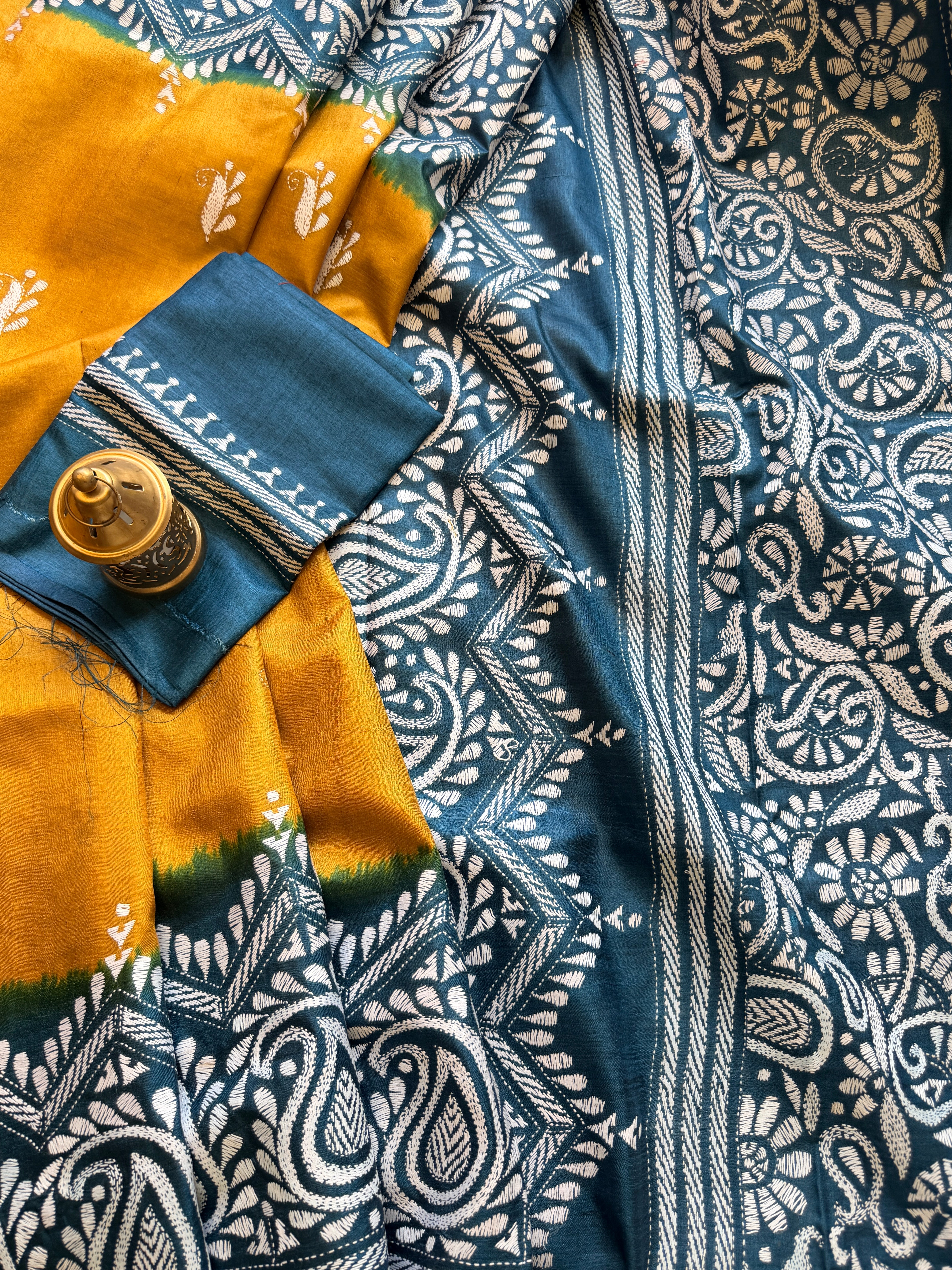Kantha Stitch Saree