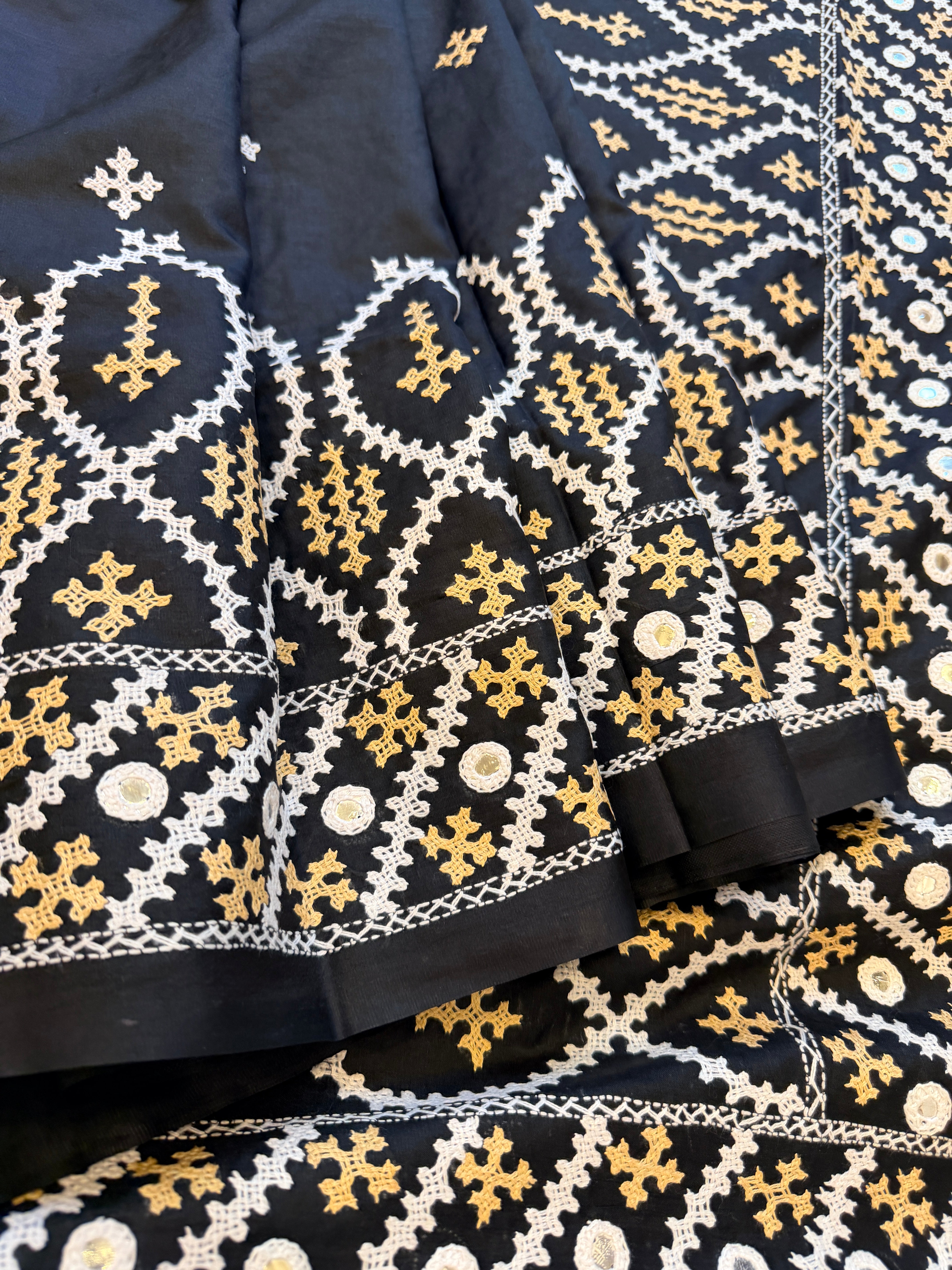 Kantha Stitch Saree