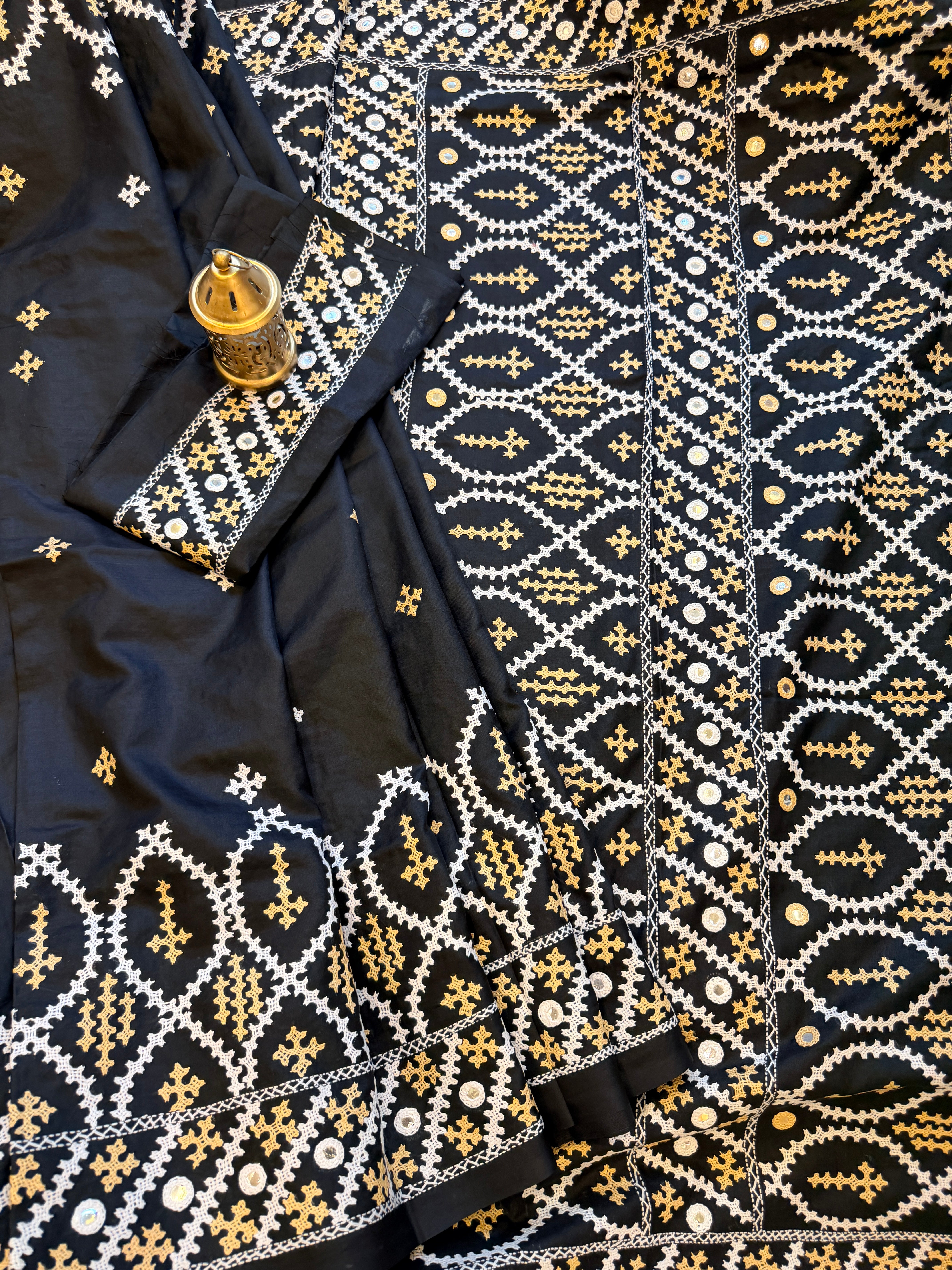 Kantha Stitch Saree