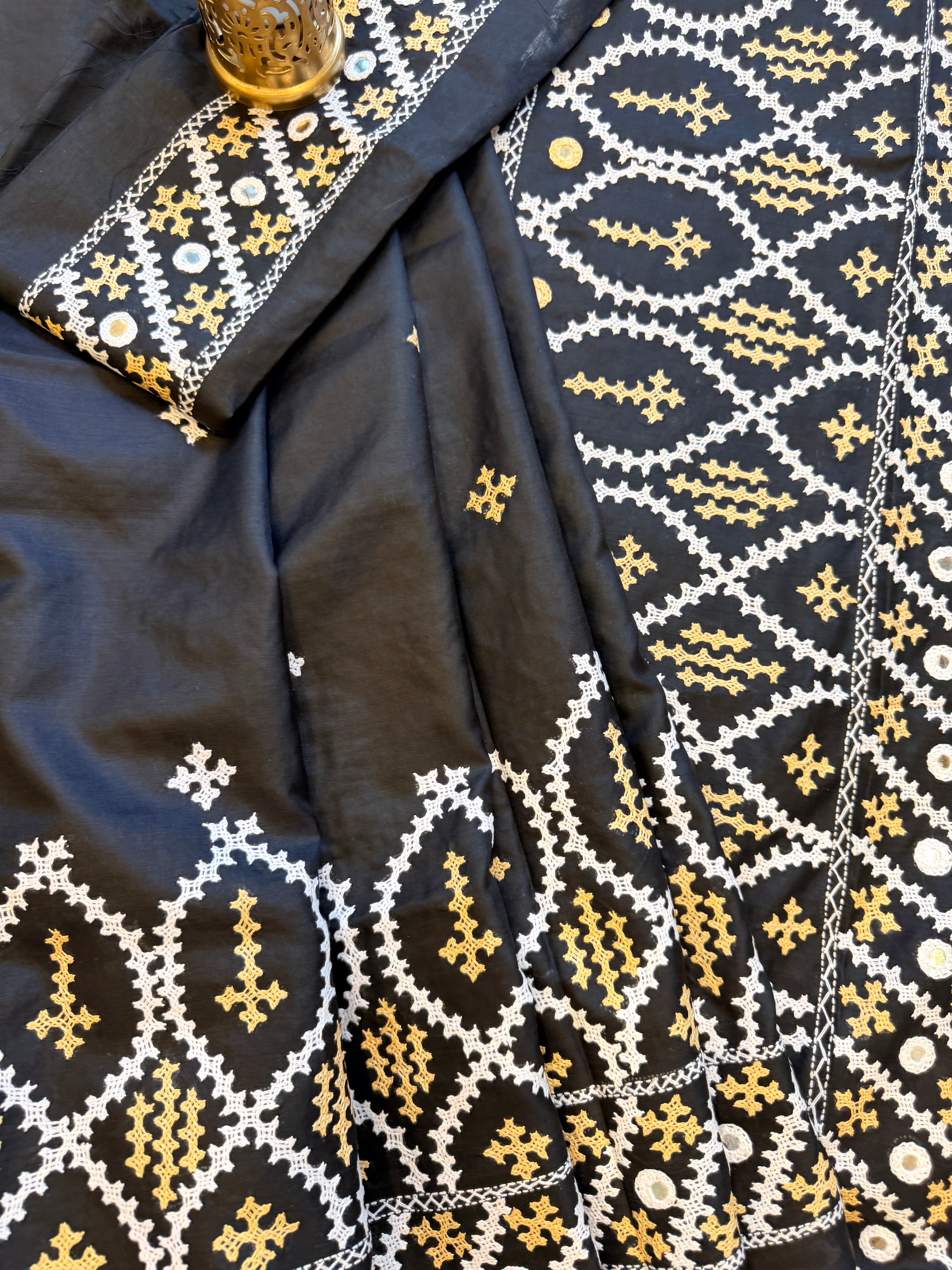 Kantha Stitch Saree