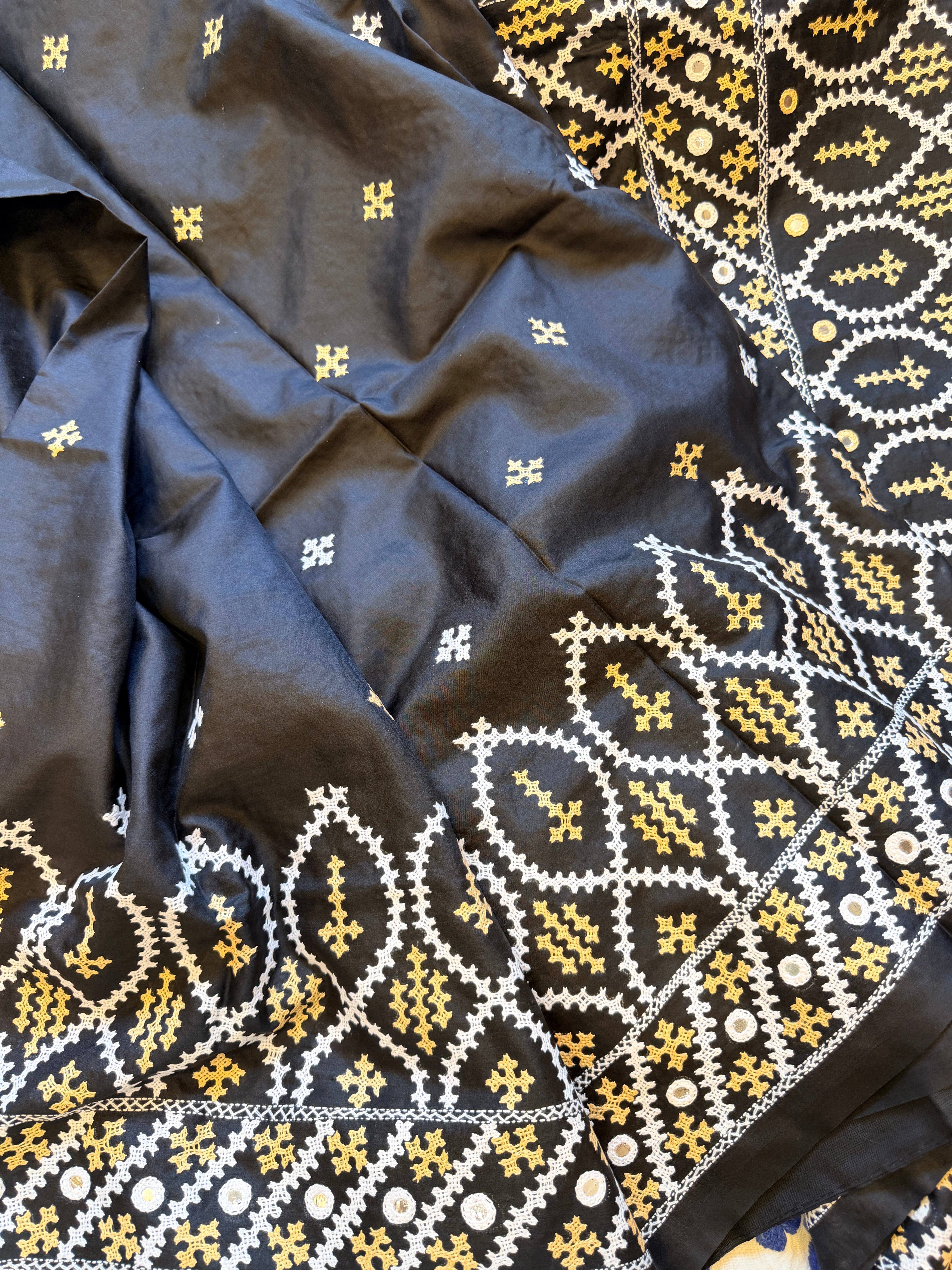 Kantha Stitch Saree