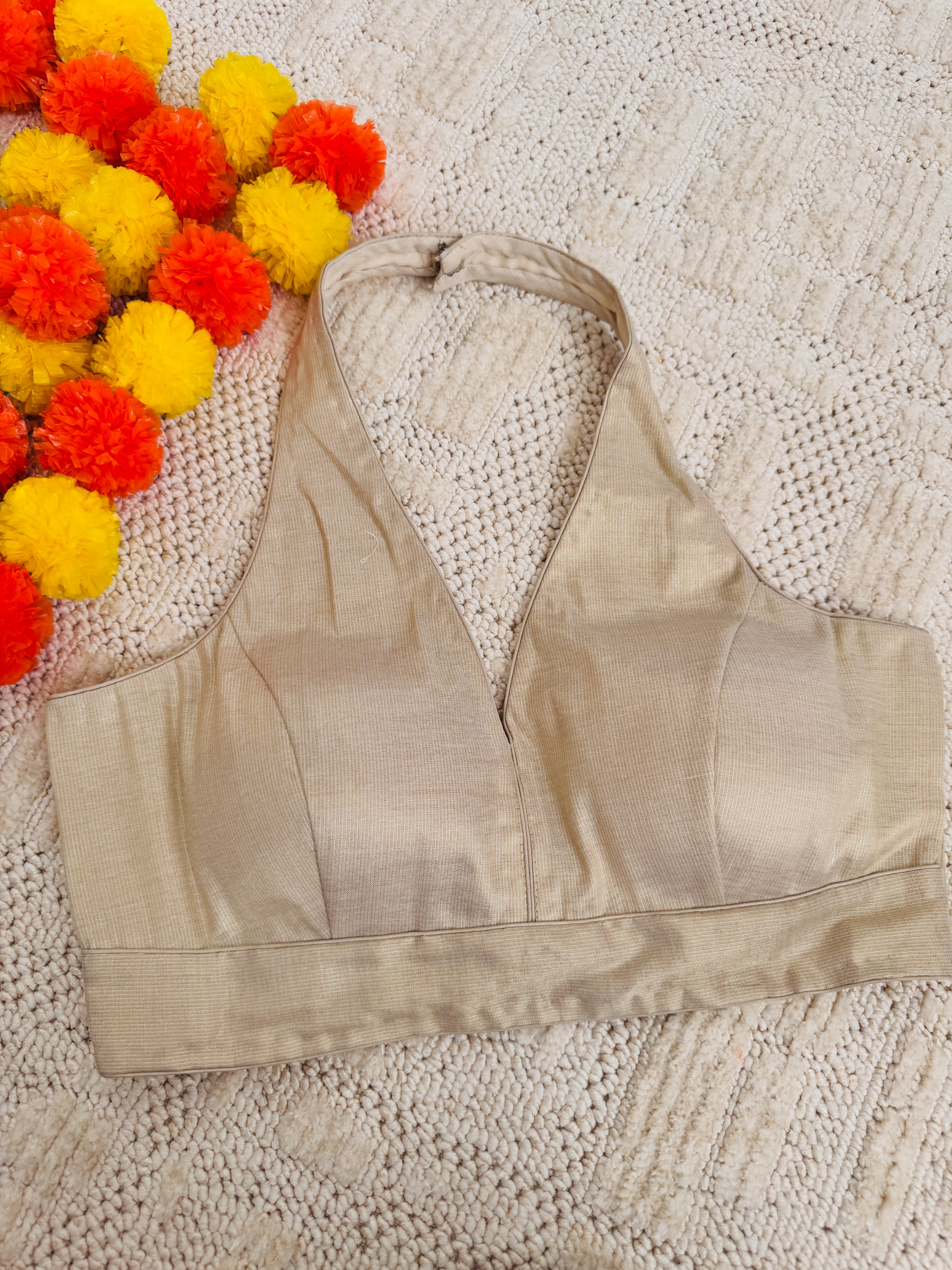 Halter Readymade Padded Blouse