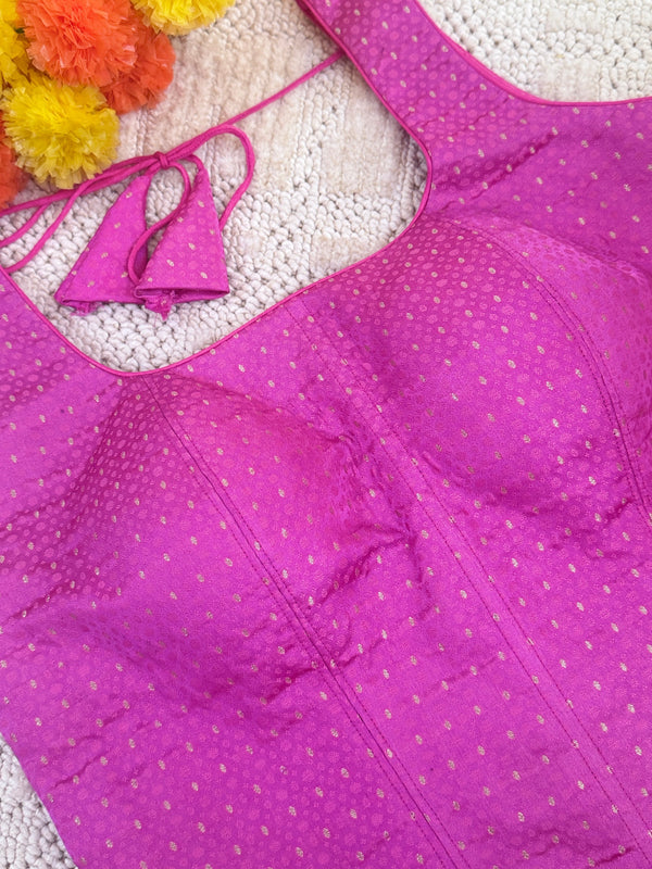 Corset Raw Silk Blouse