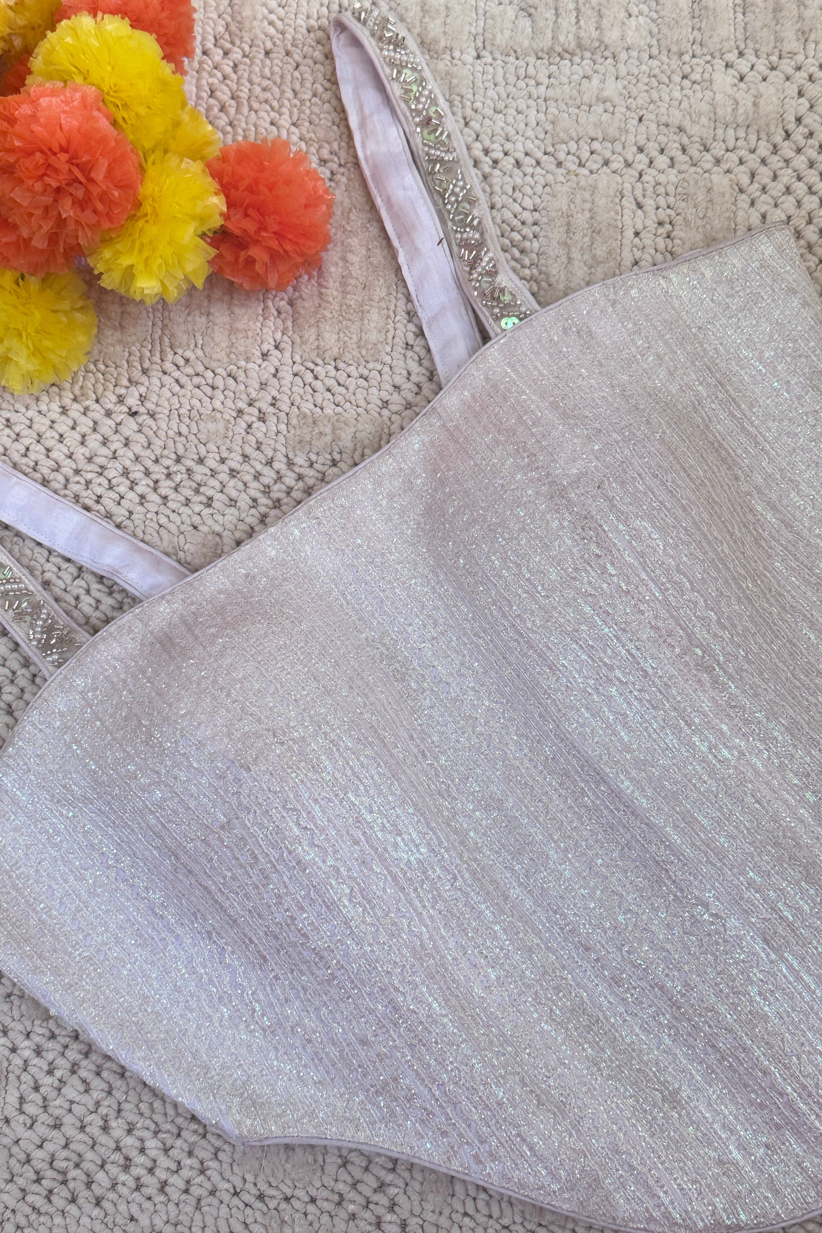Corset Raw Silk Blouse