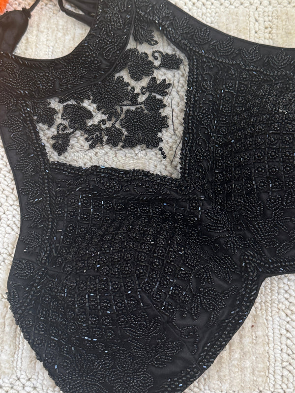 Halter Heavy Work Padded Blouse