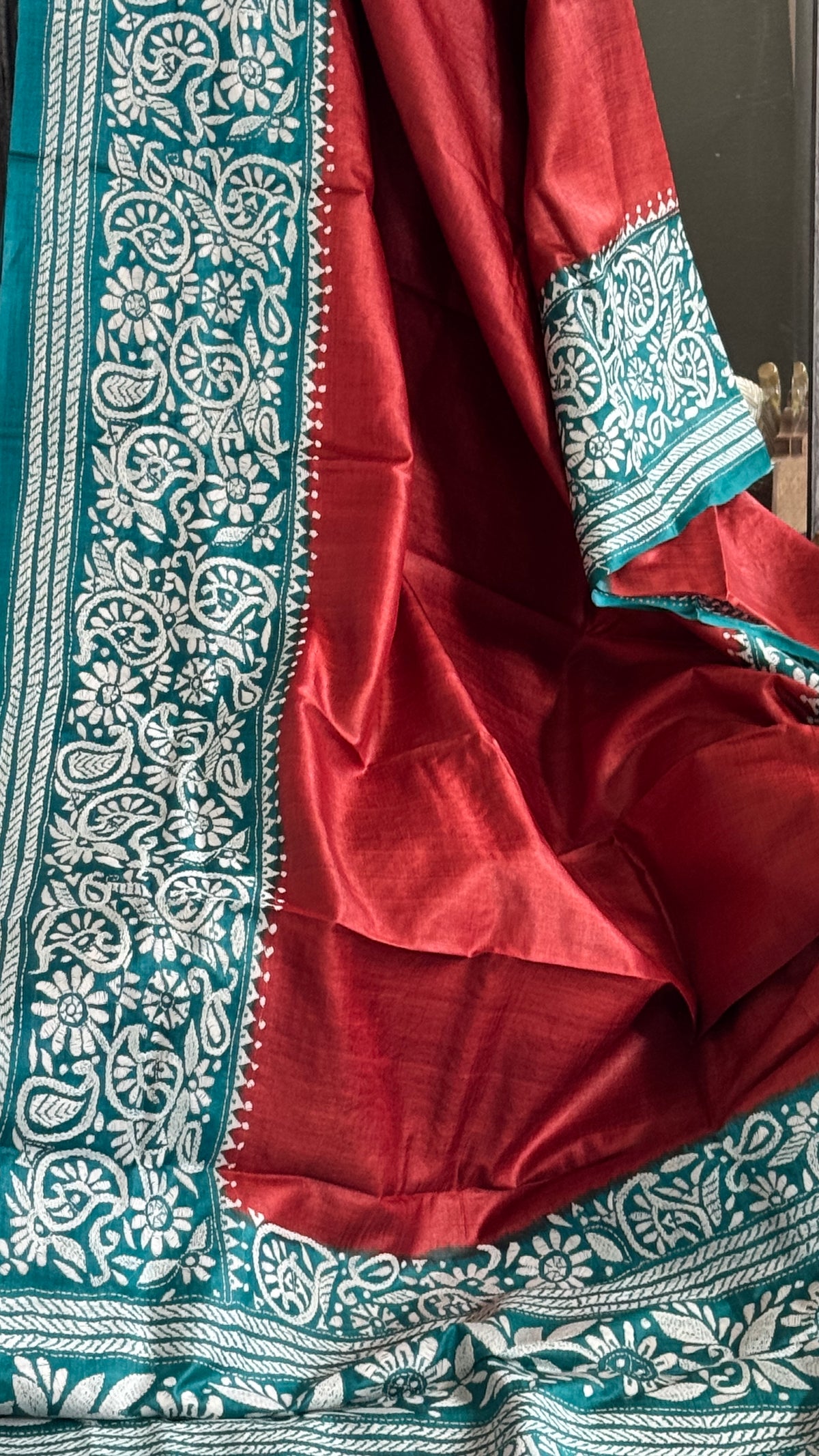 Kantha Stitch Saree
