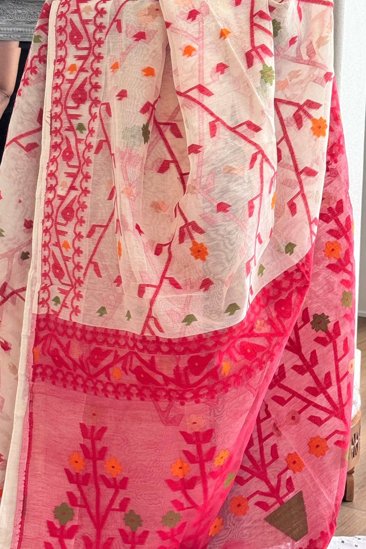 Jamdani Muslin Saree