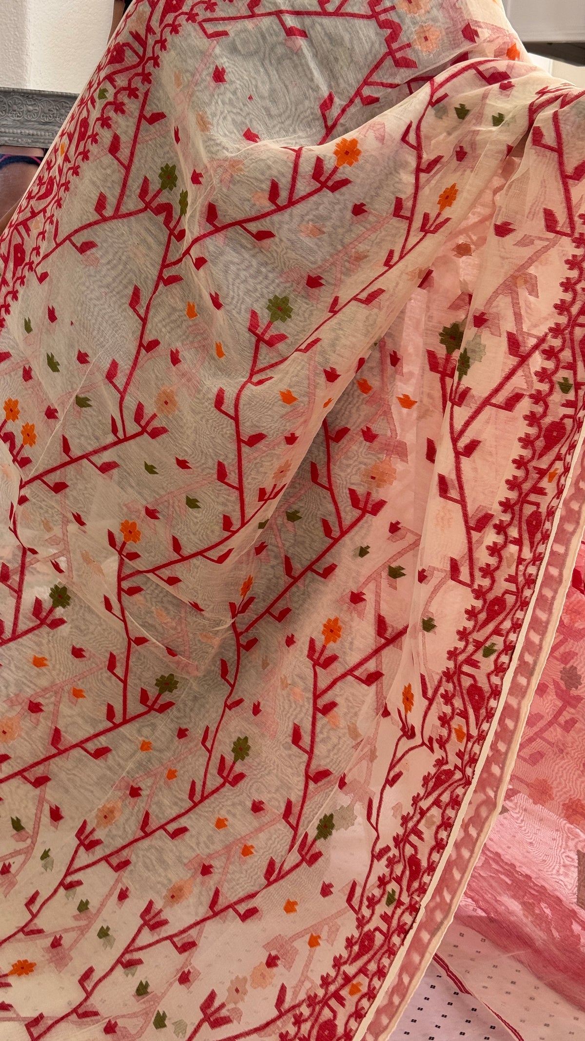 Jamdani Muslin Saree