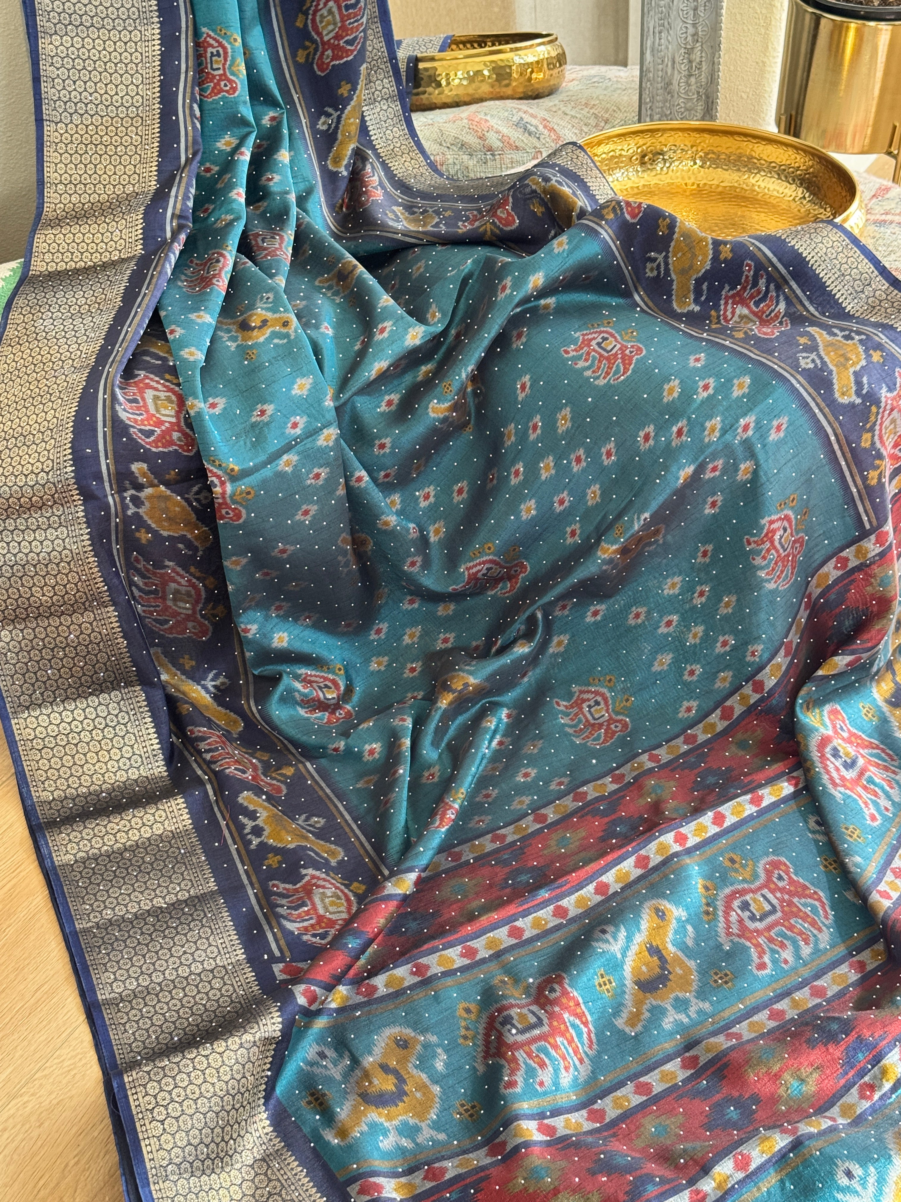 Satin Soft silk Printed saree