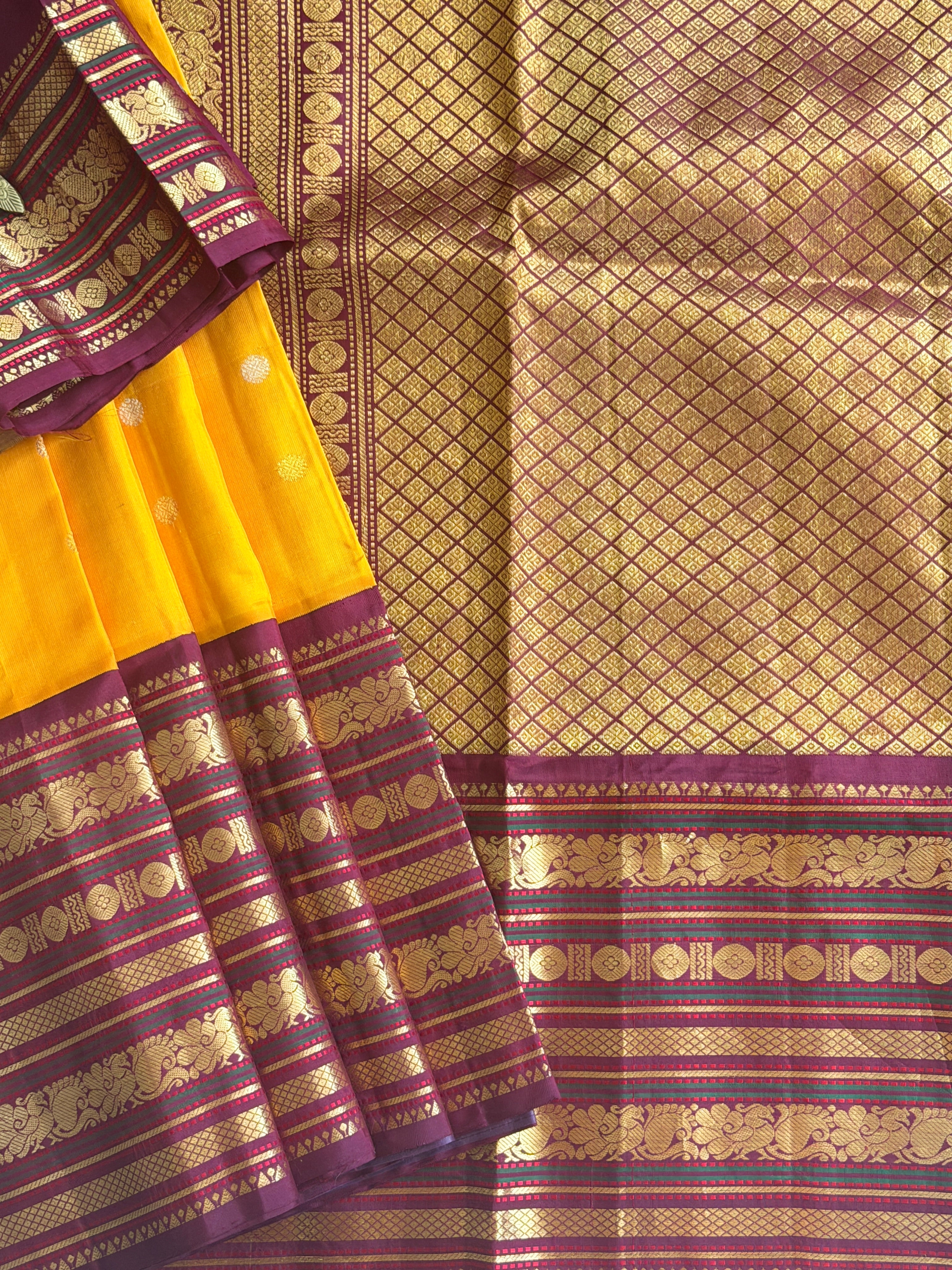 Kuttu Gadwal Pure Silk Handloom Saree
