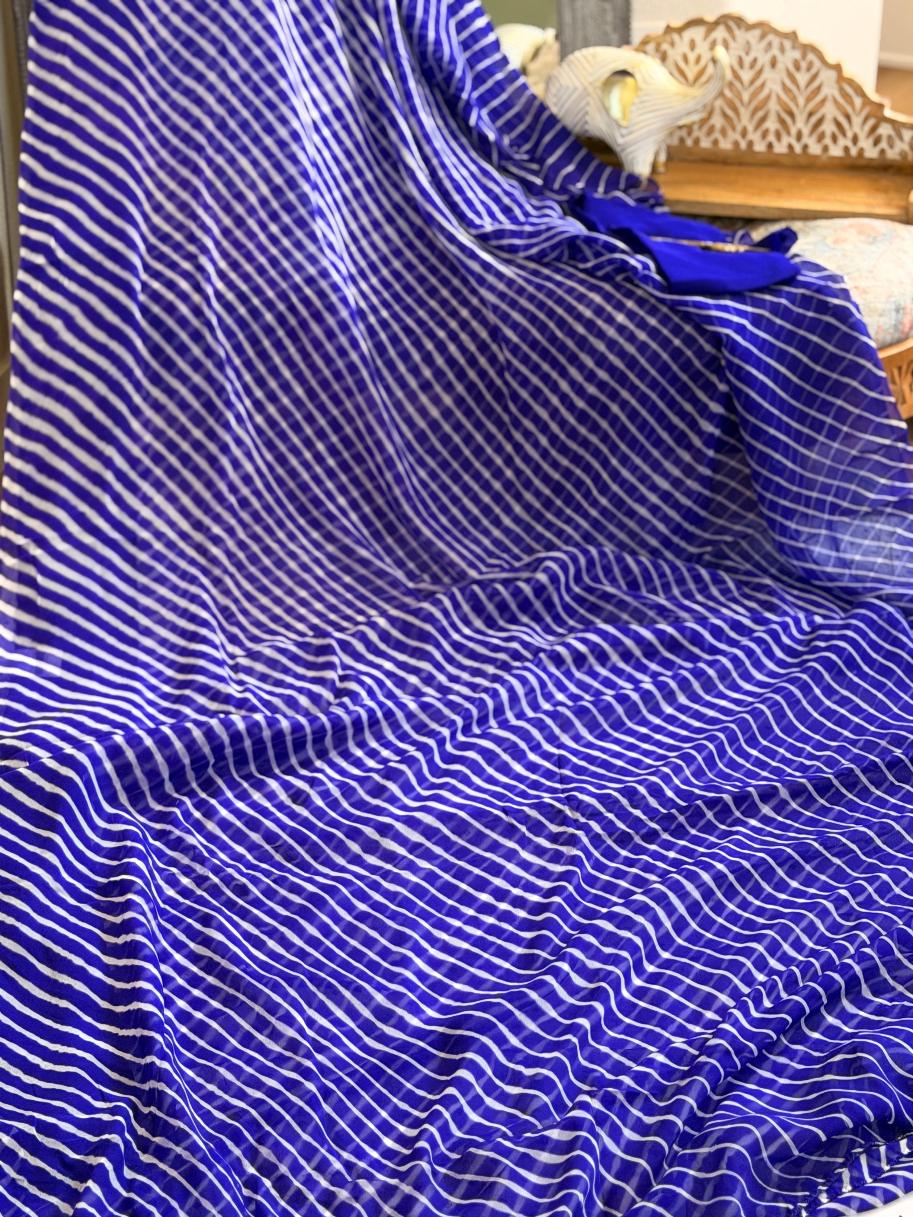 Chiffon Leheriya Saree