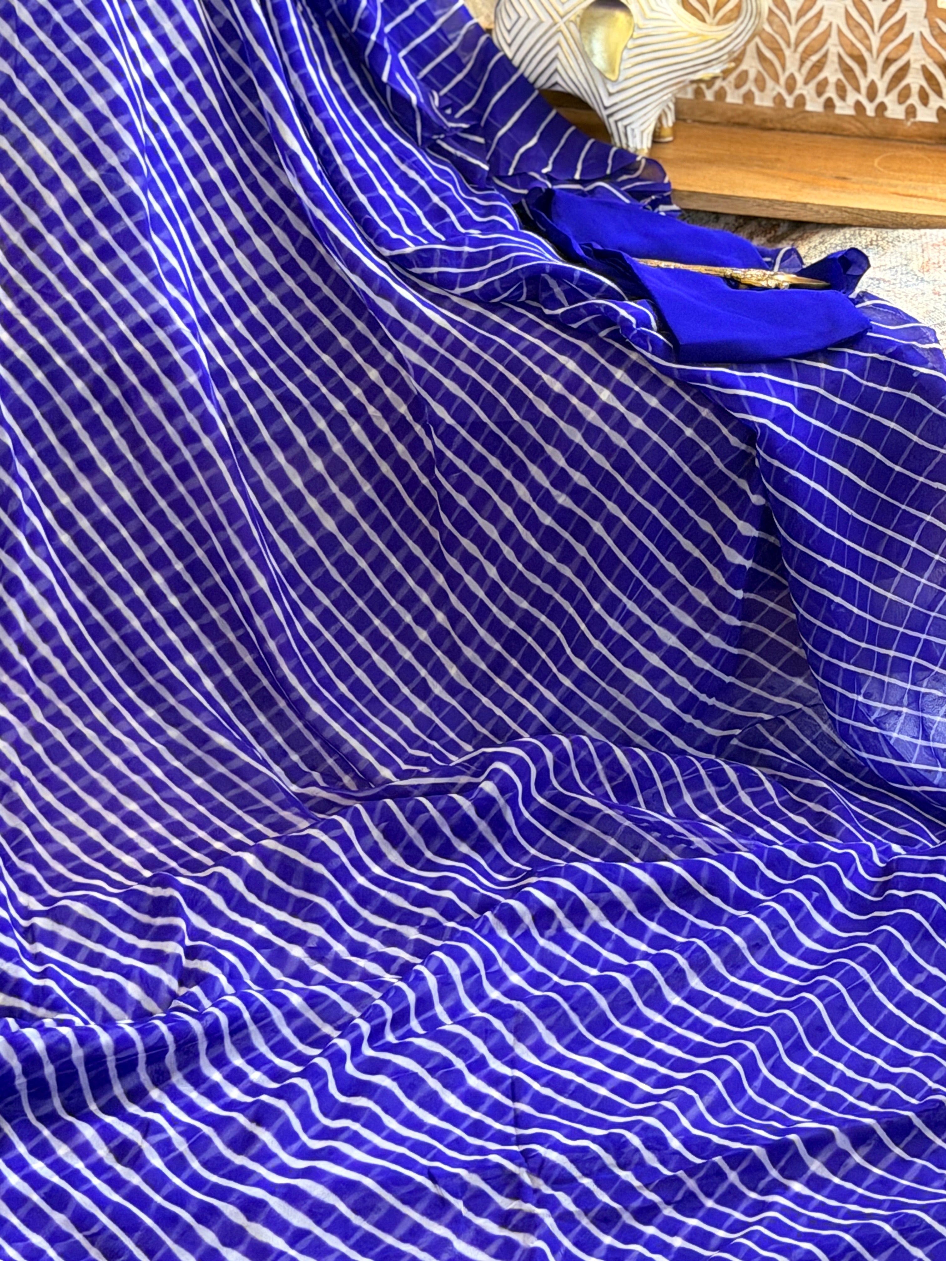 Chiffon Leheriya Saree