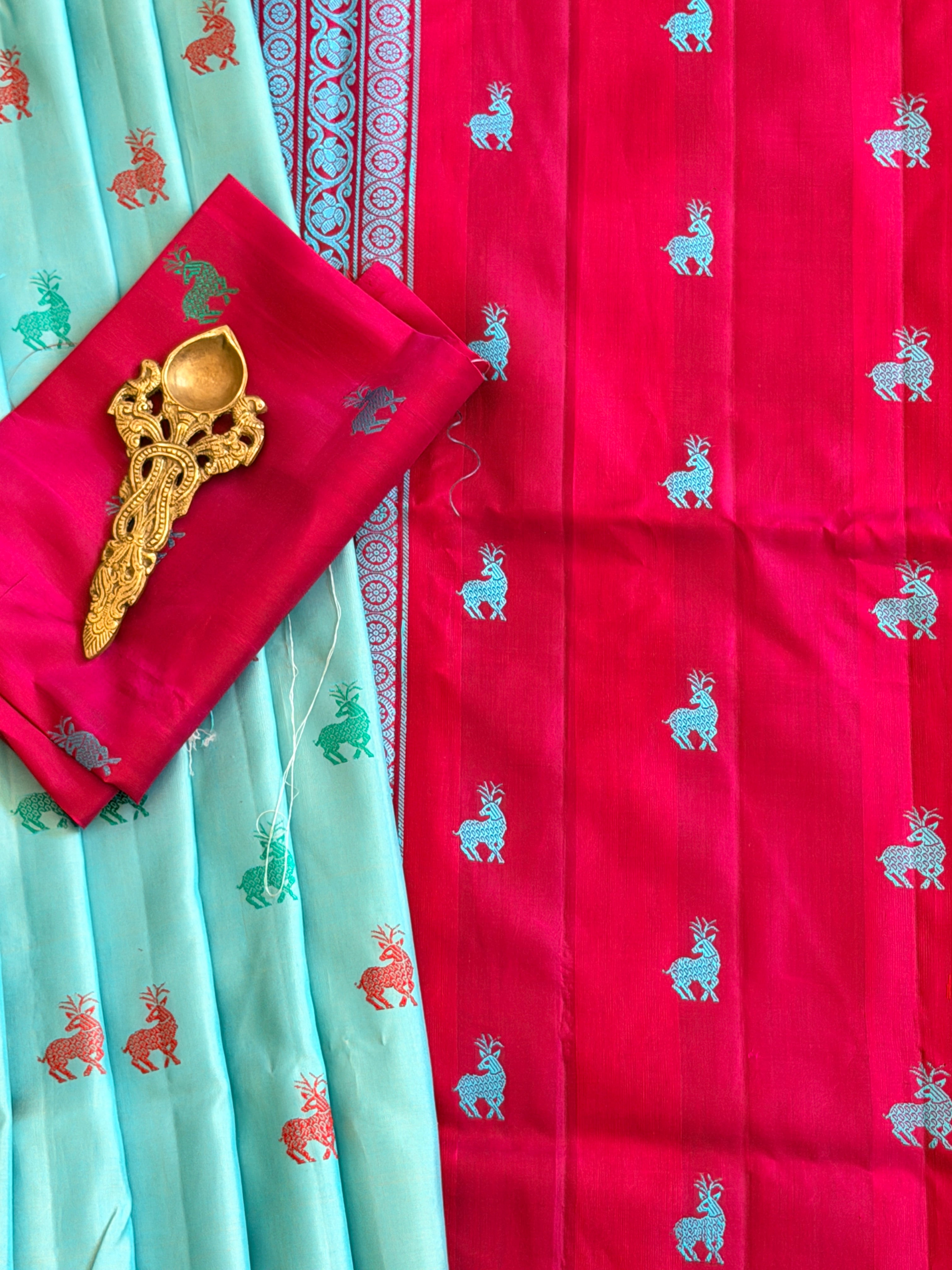 Kuttu Gadwal Pure Silk Handloom Saree