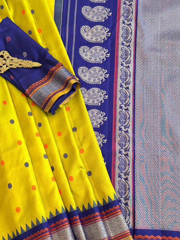 Kuttu Gadwal Pure Silk Handloom Saree
