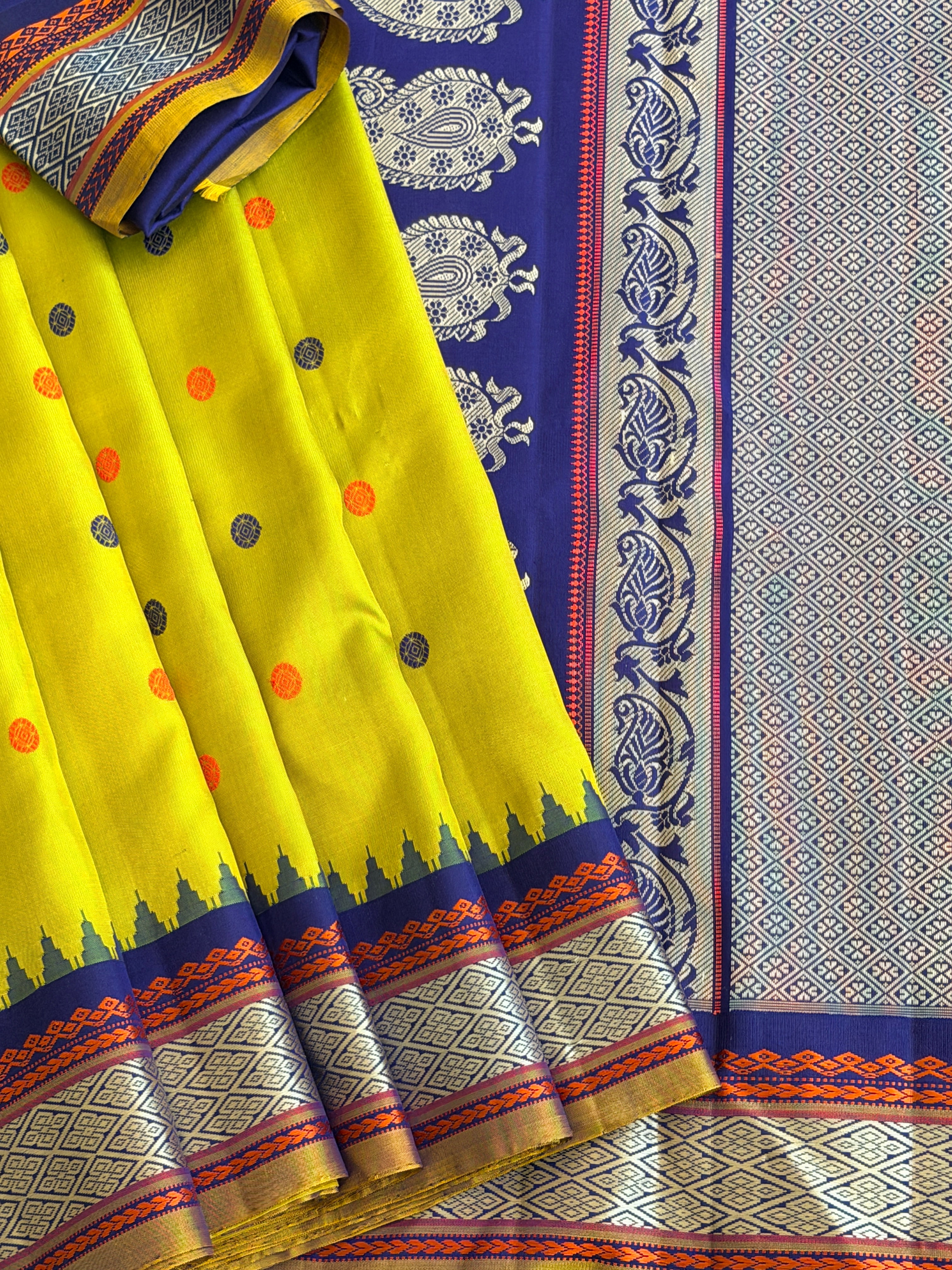 Kuttu Gadwal Pure Silk Handloom Saree