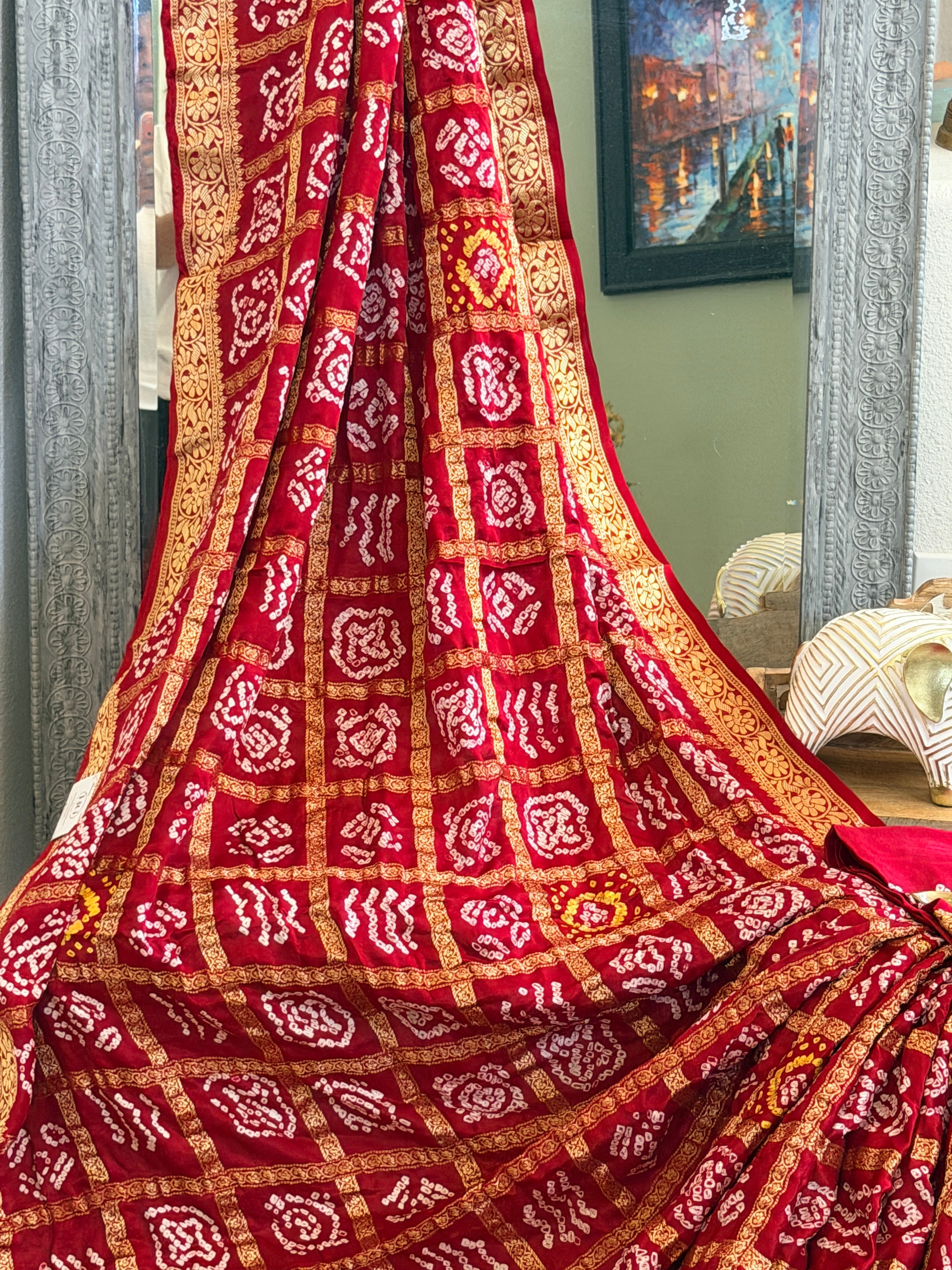 Bandhani Nakshi Gharchola Saree