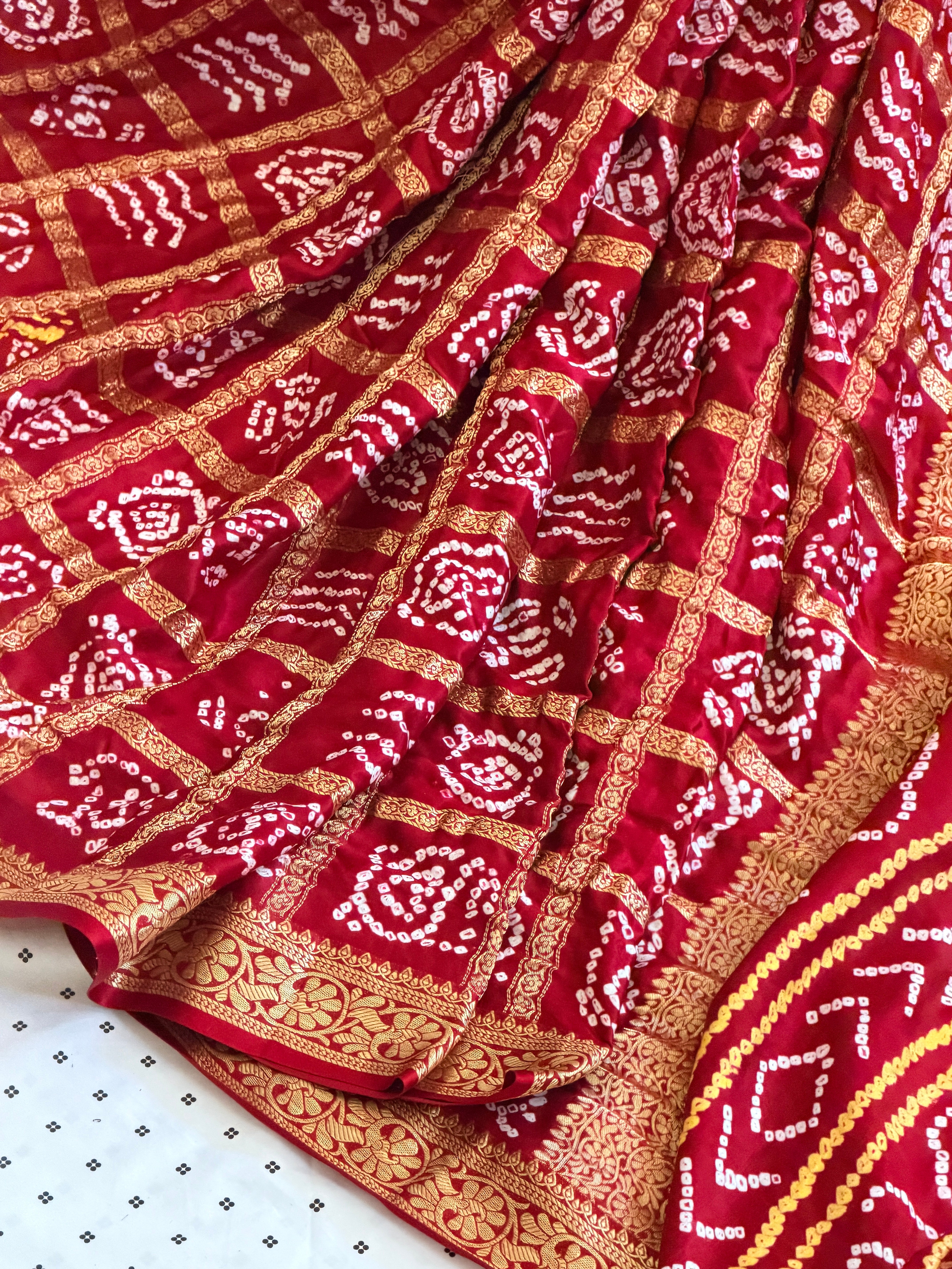 Bandhani Nakshi Gharchola Saree