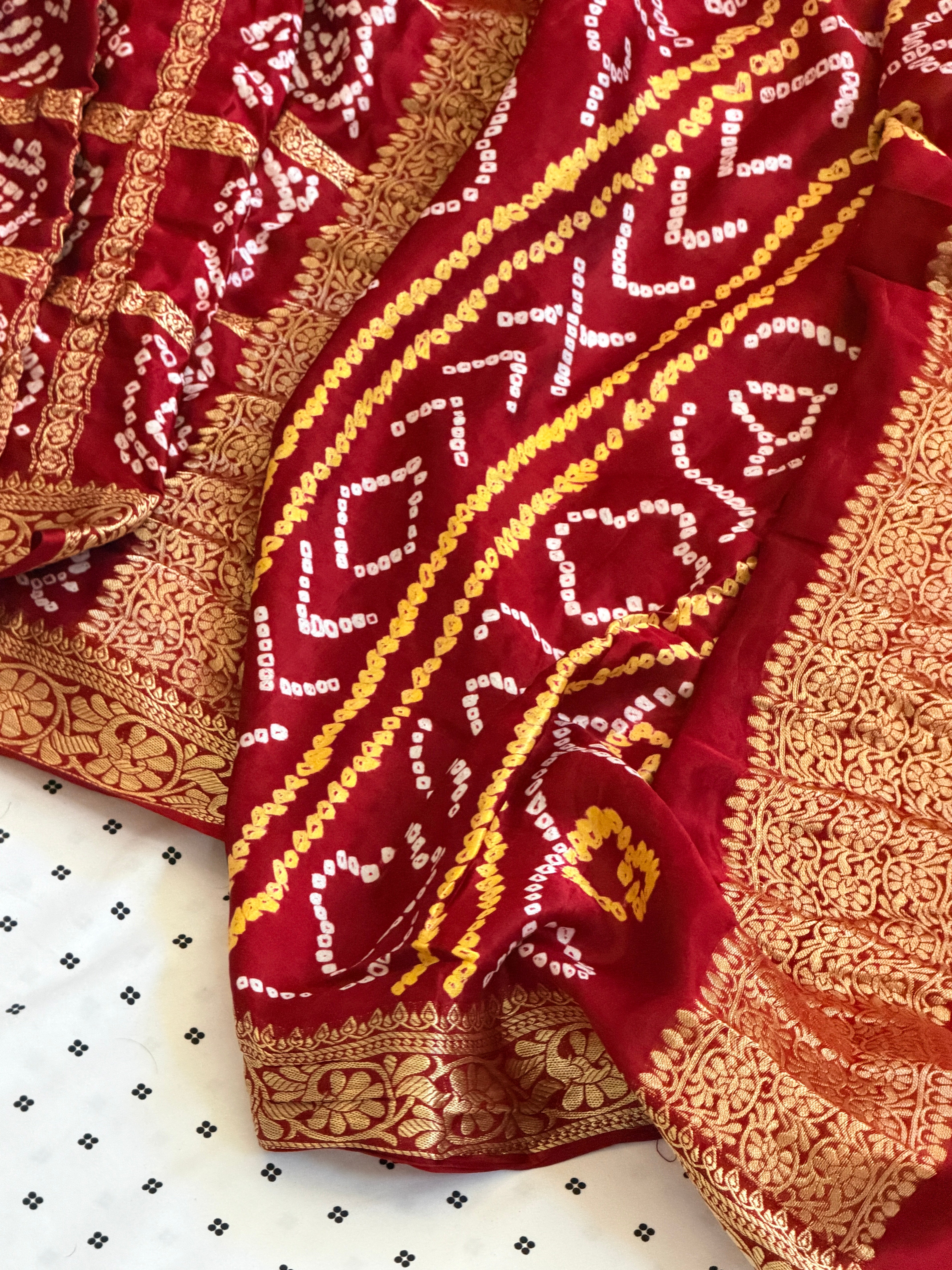 Bandhani Nakshi Gharchola Saree