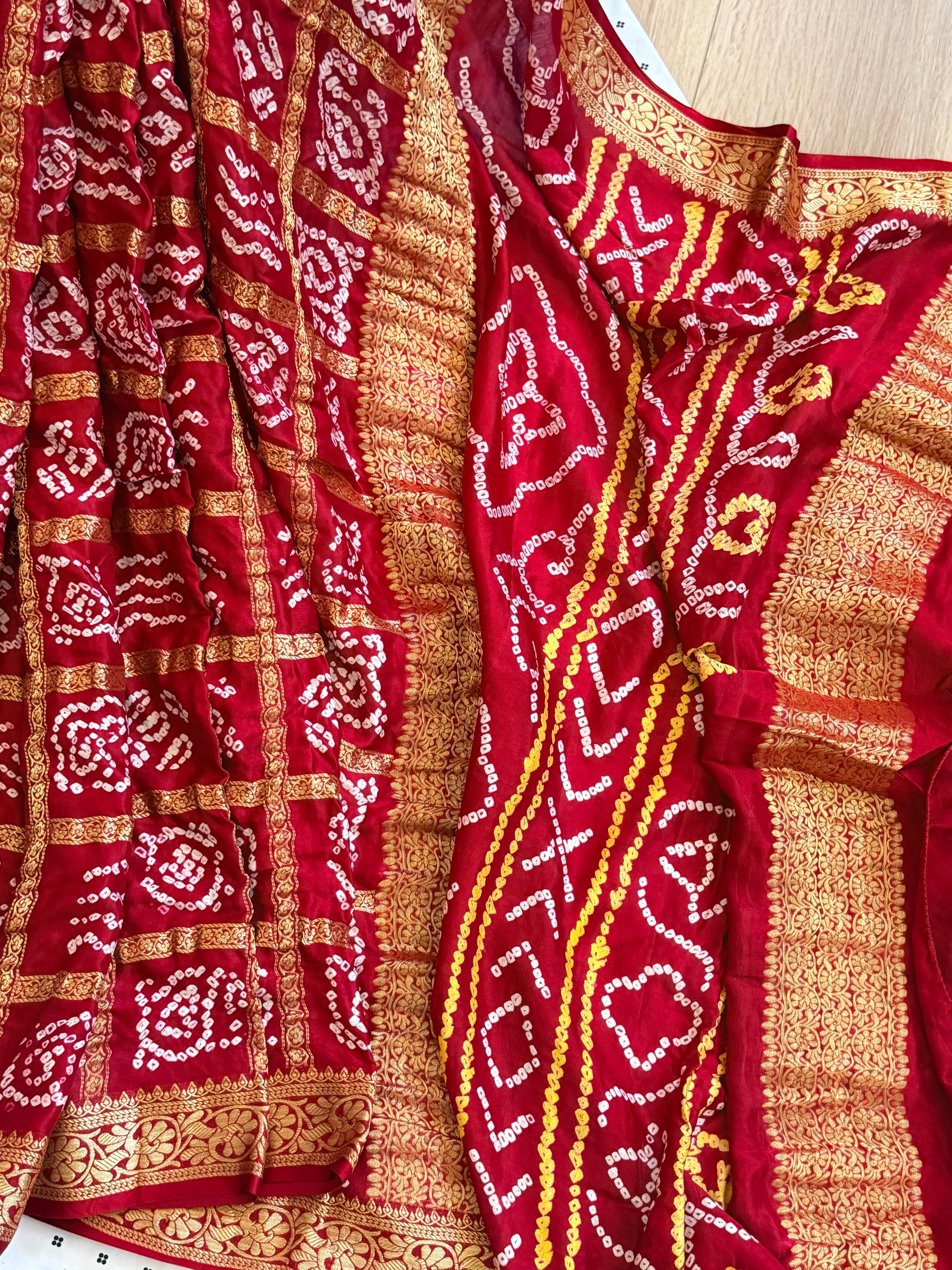 Bandhani Nakshi Gharchola Saree