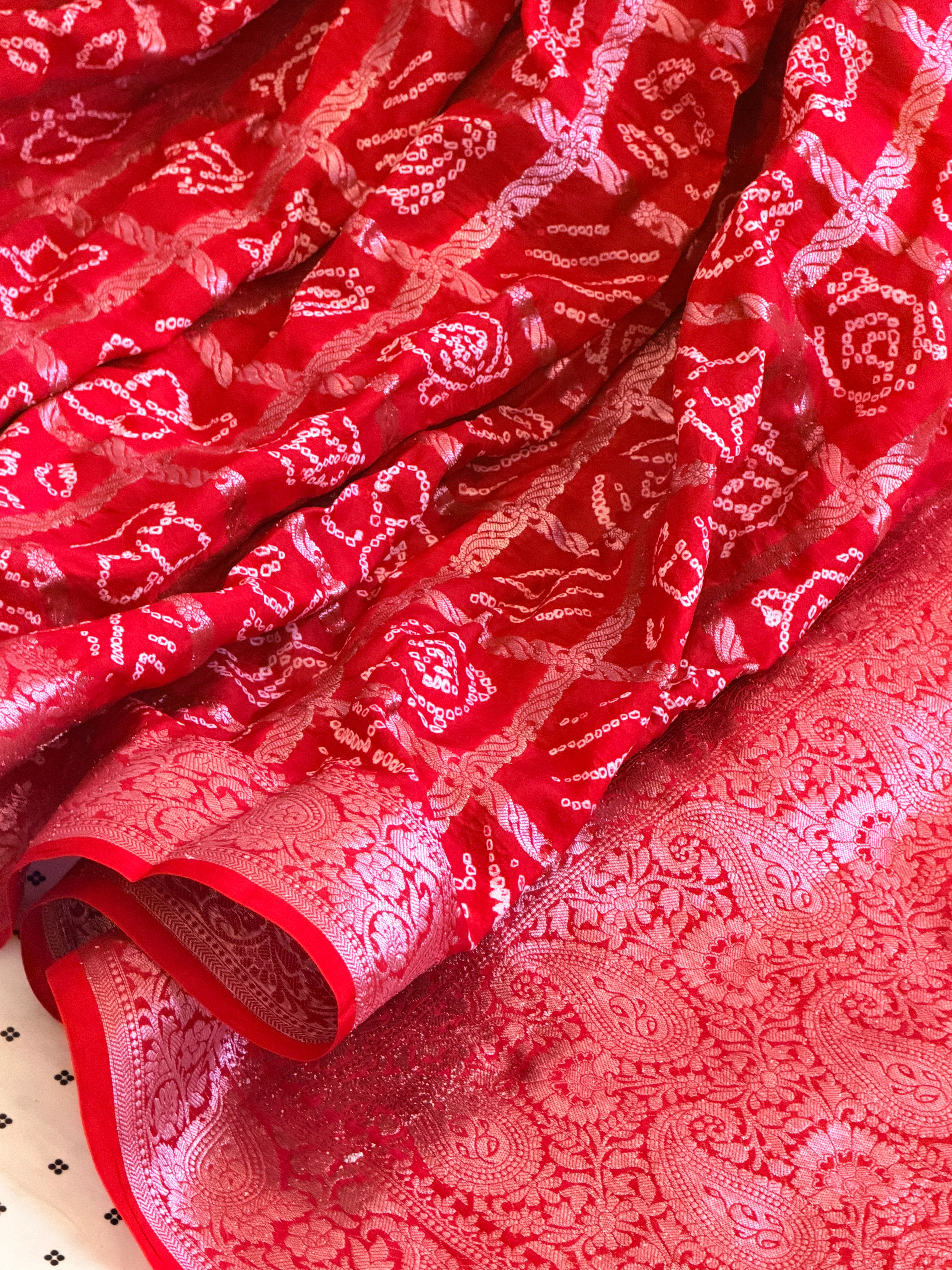 Bandhani Nakshi Gharchola Saree