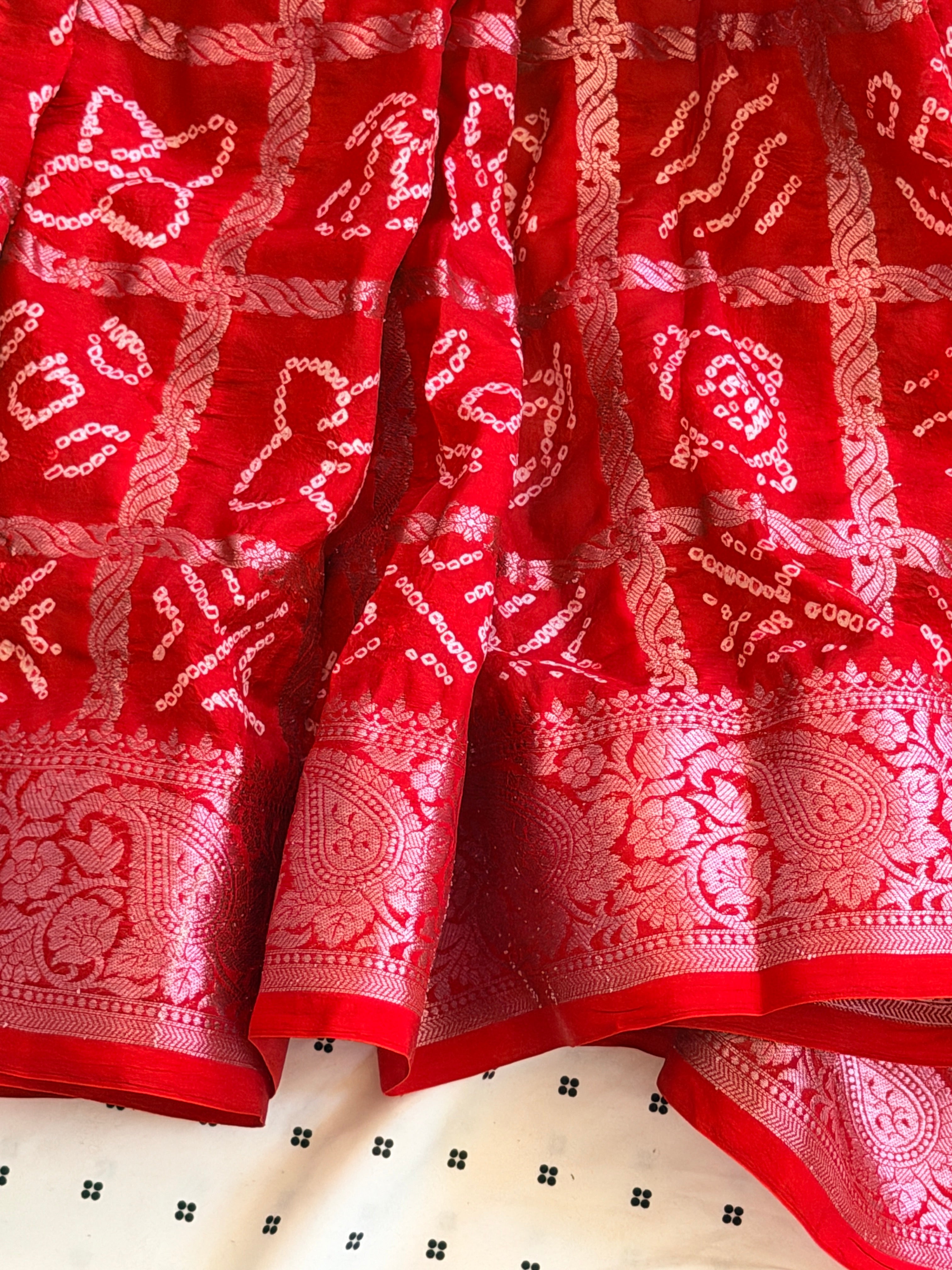 Bandhani Nakshi Gharchola Saree