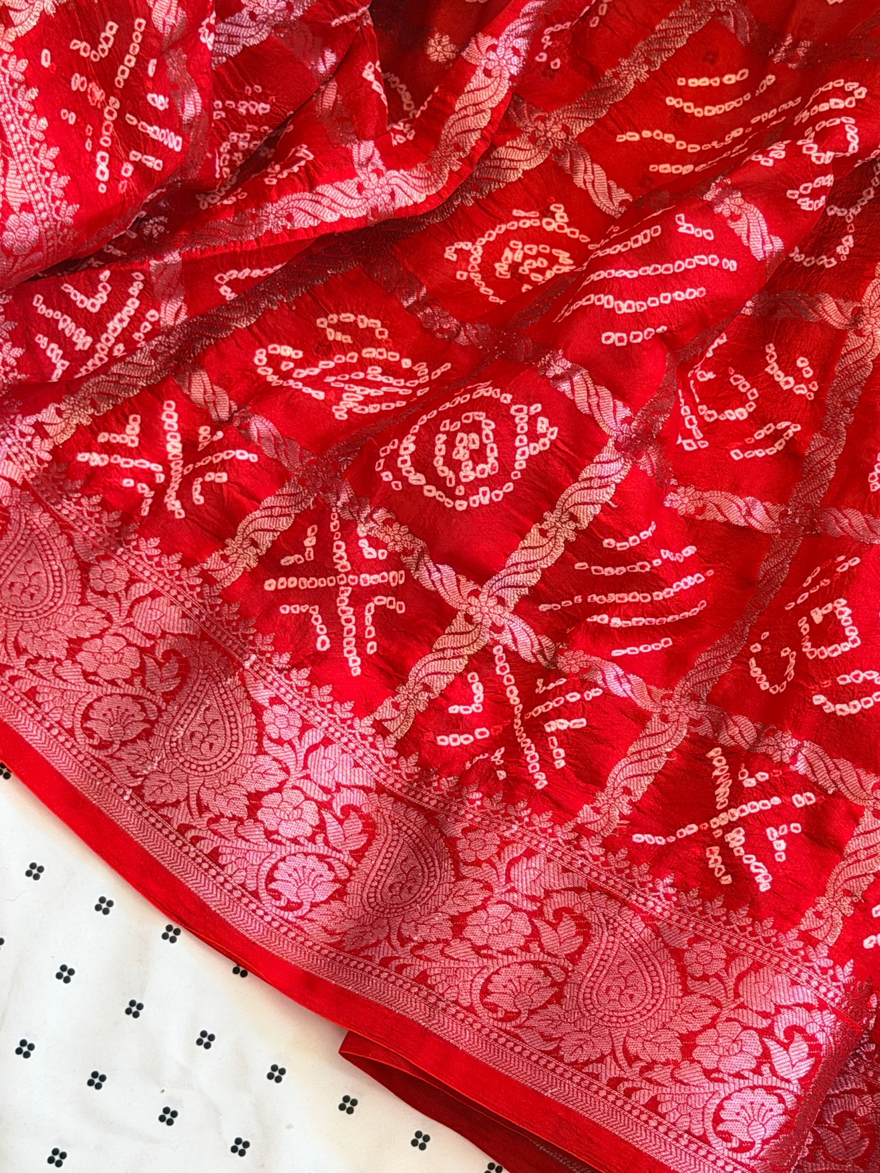 Bandhani Nakshi Gharchola Saree