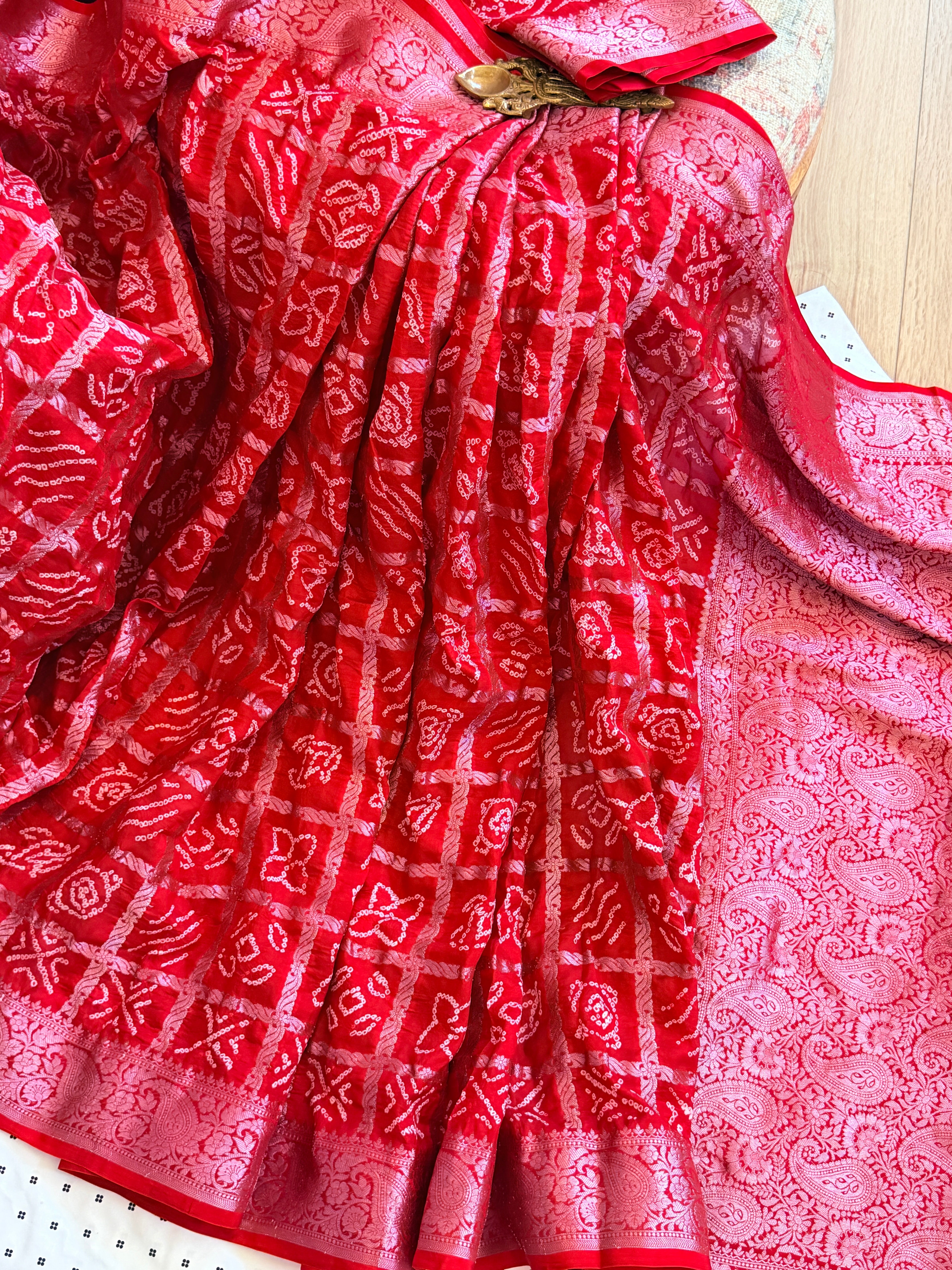 Bandhani Nakshi Gharchola Saree