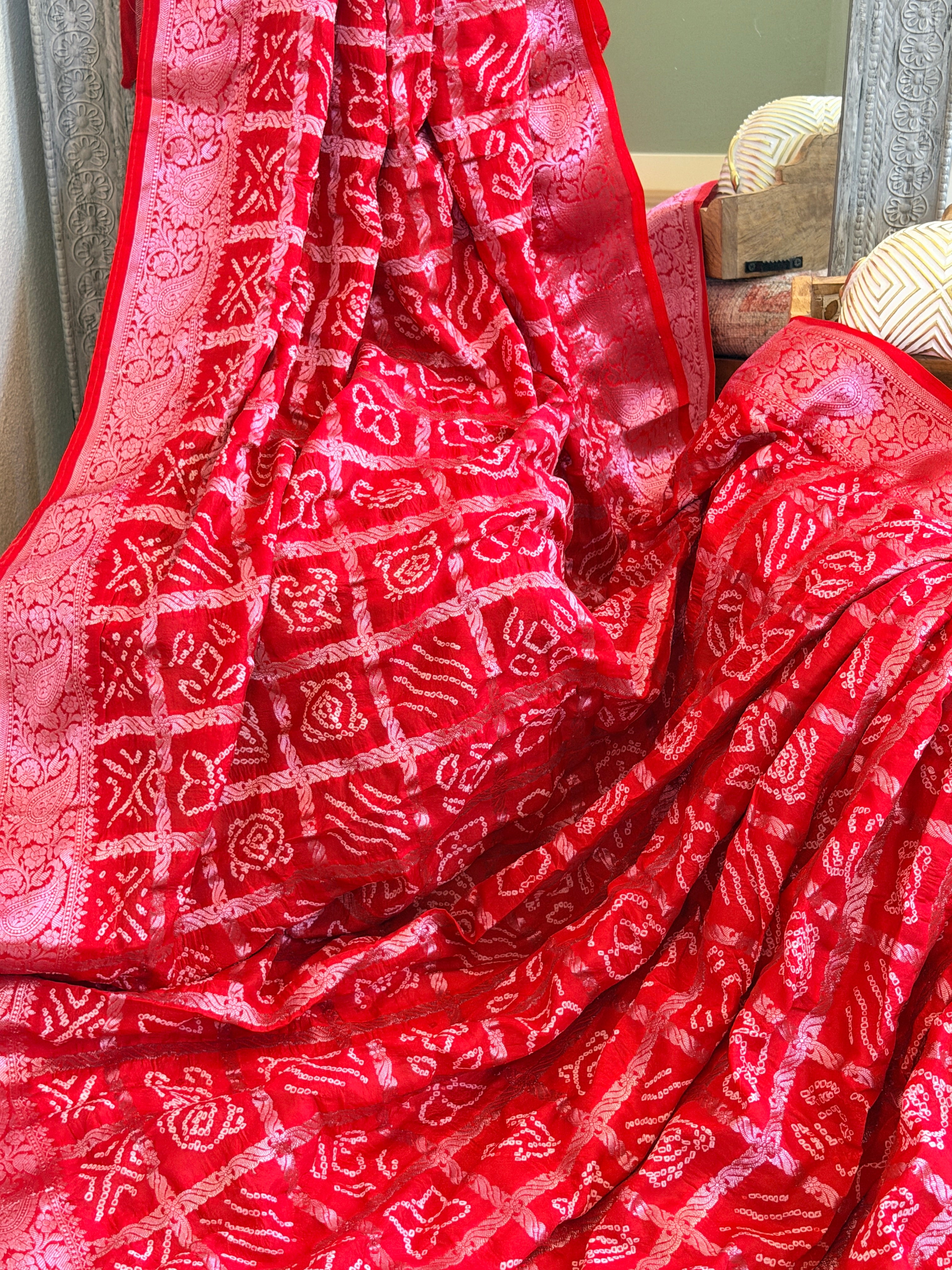 Bandhani Nakshi Gharchola Saree