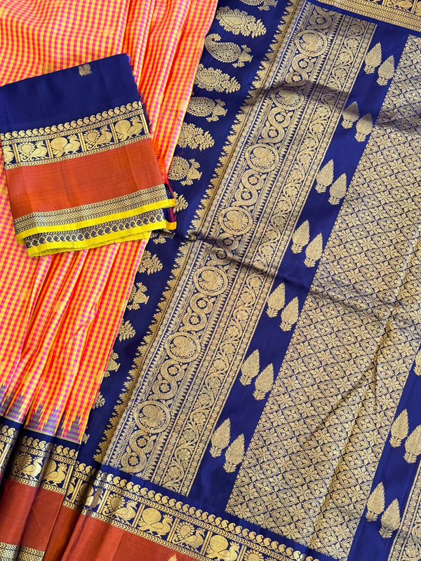 Kuttu Gadwal Pure Silk Handloom Saree
