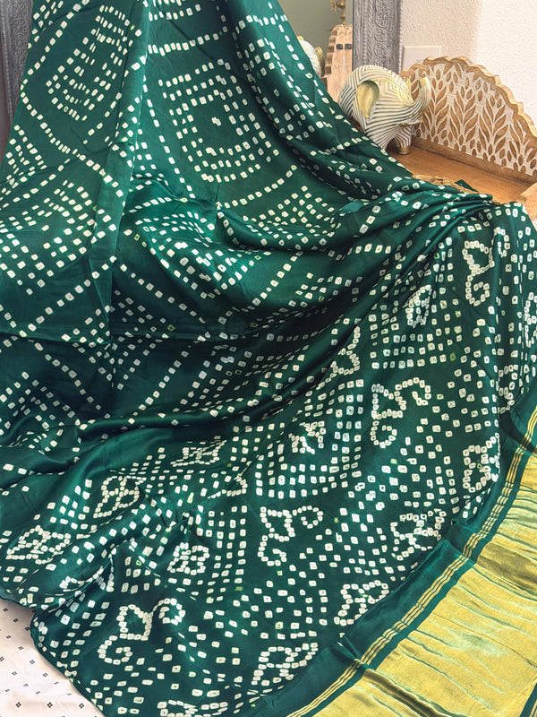 Bandhani Modal Silk Saree