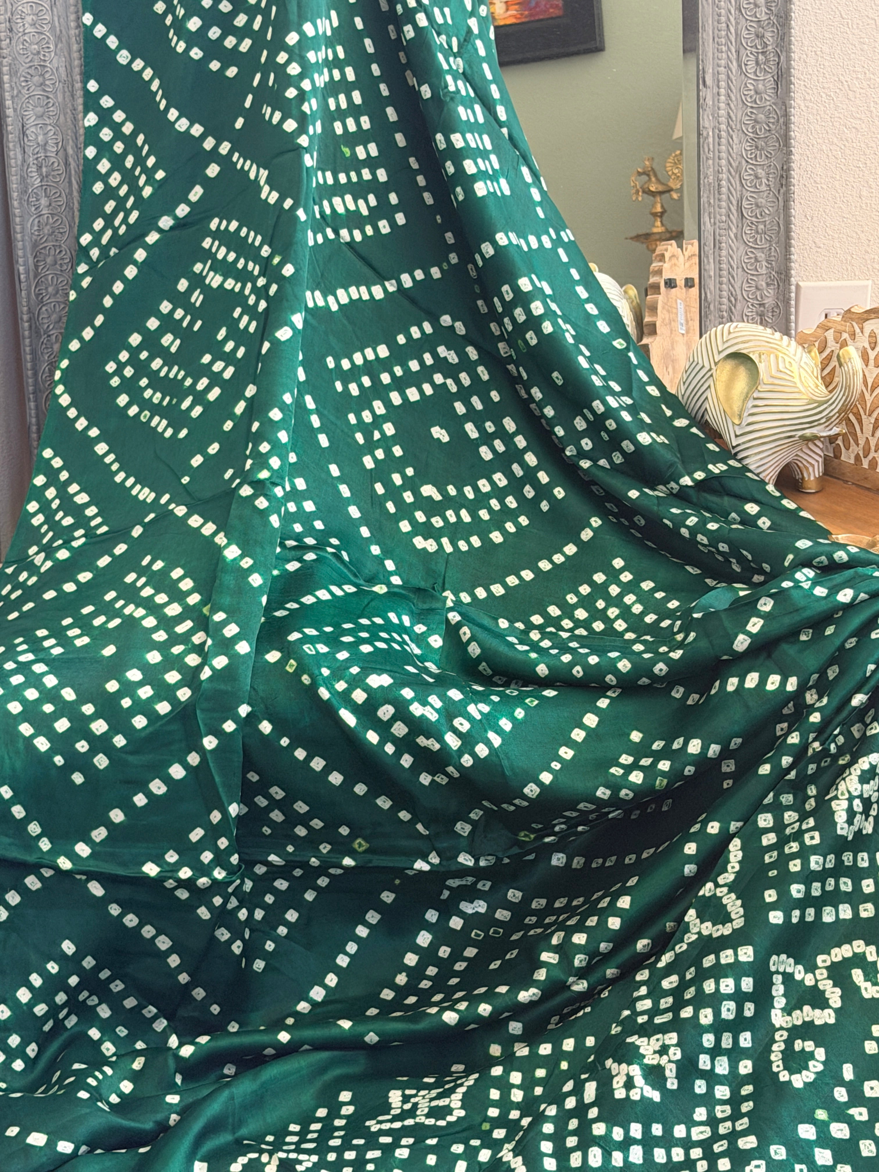 Bandhani Modal Silk Saree