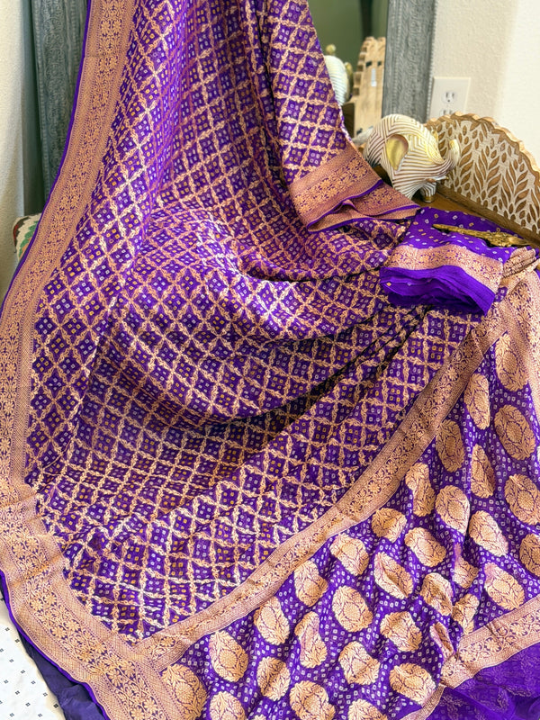 Banarasi Bandhani Saree
