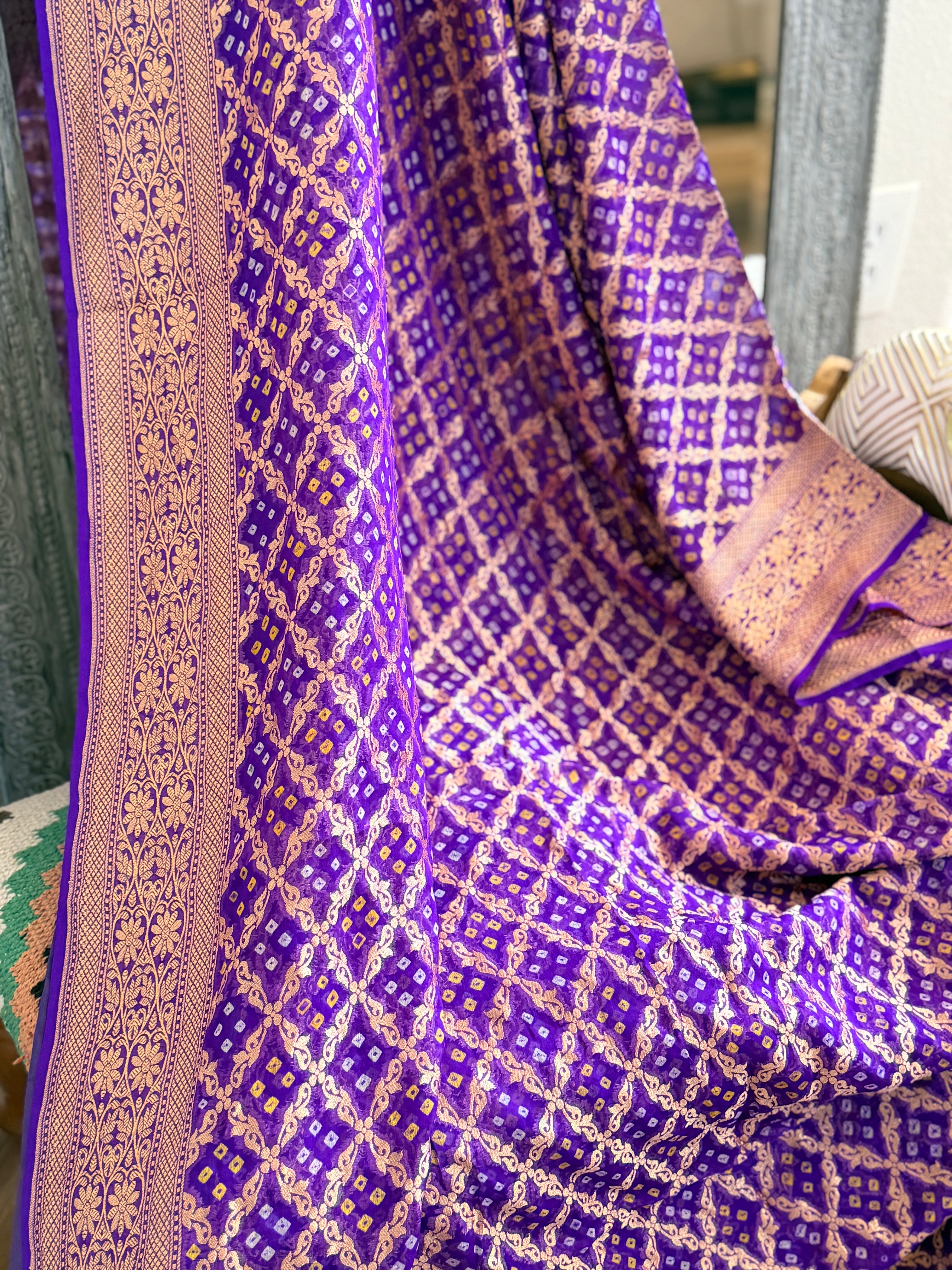 Banarasi Bandhani Saree