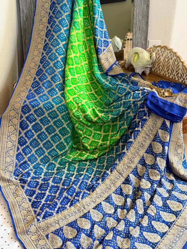 Banarasi Bandhani Saree