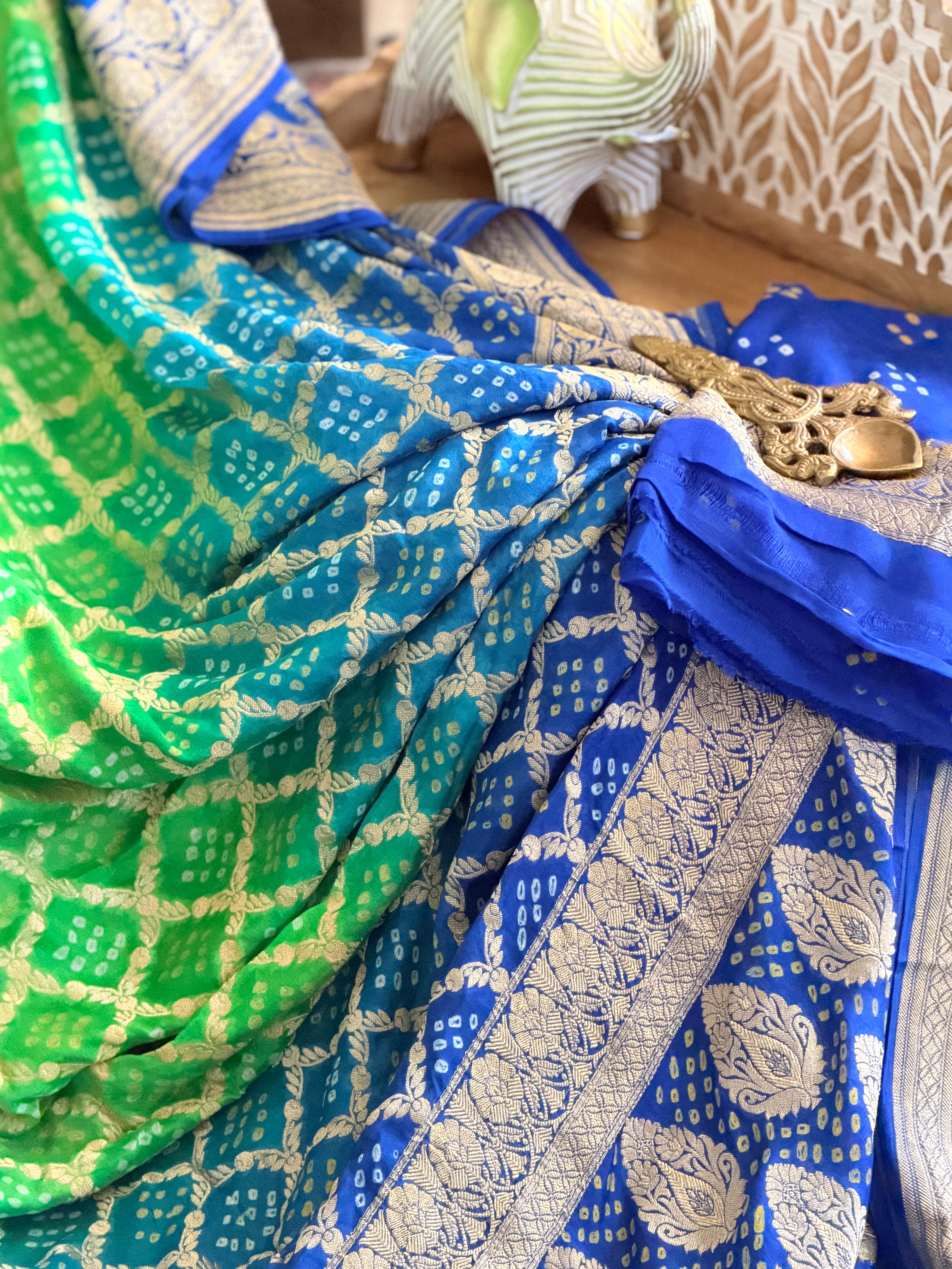 Banarasi Bandhani Saree