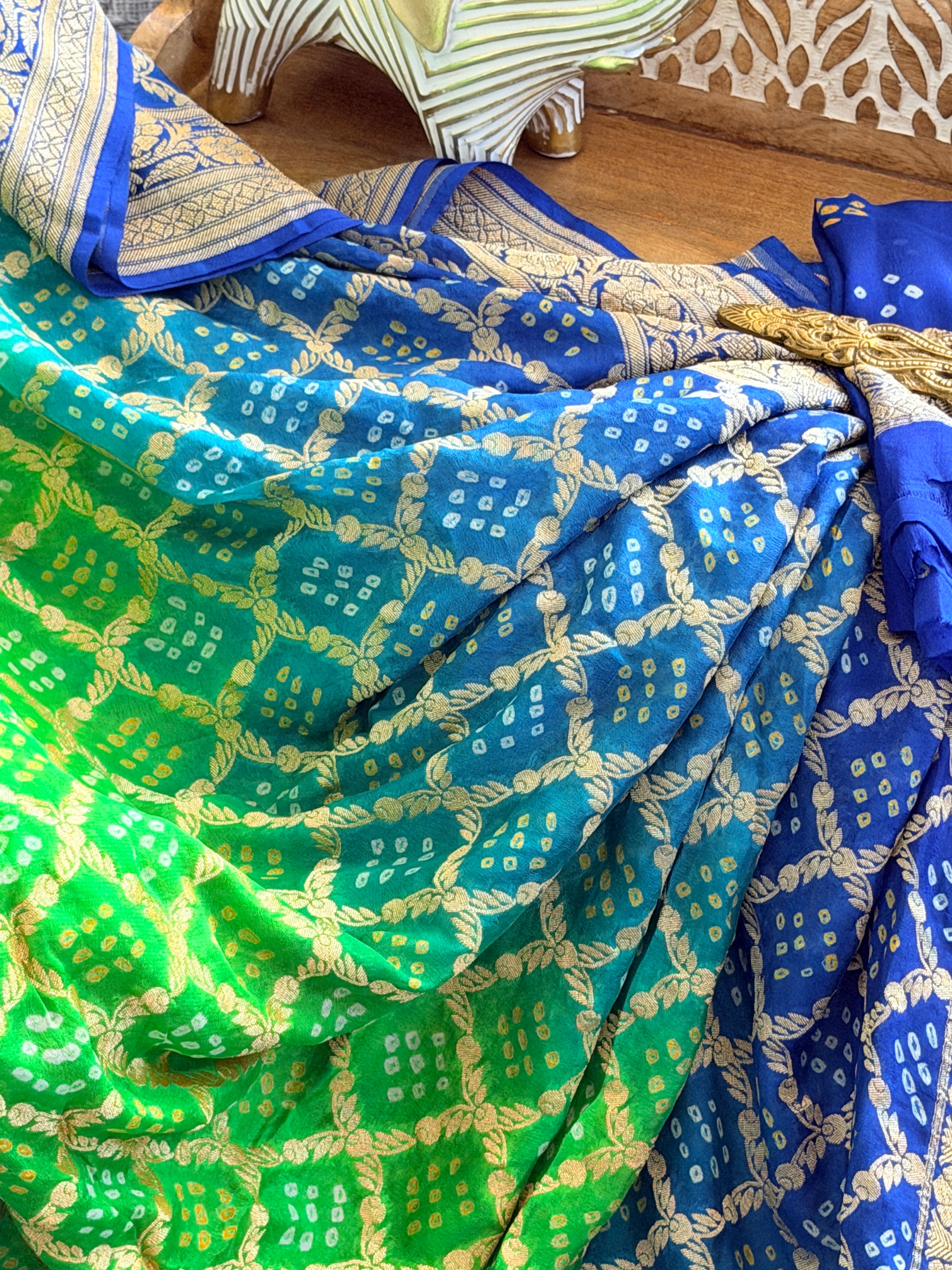 Banarasi Bandhani Saree
