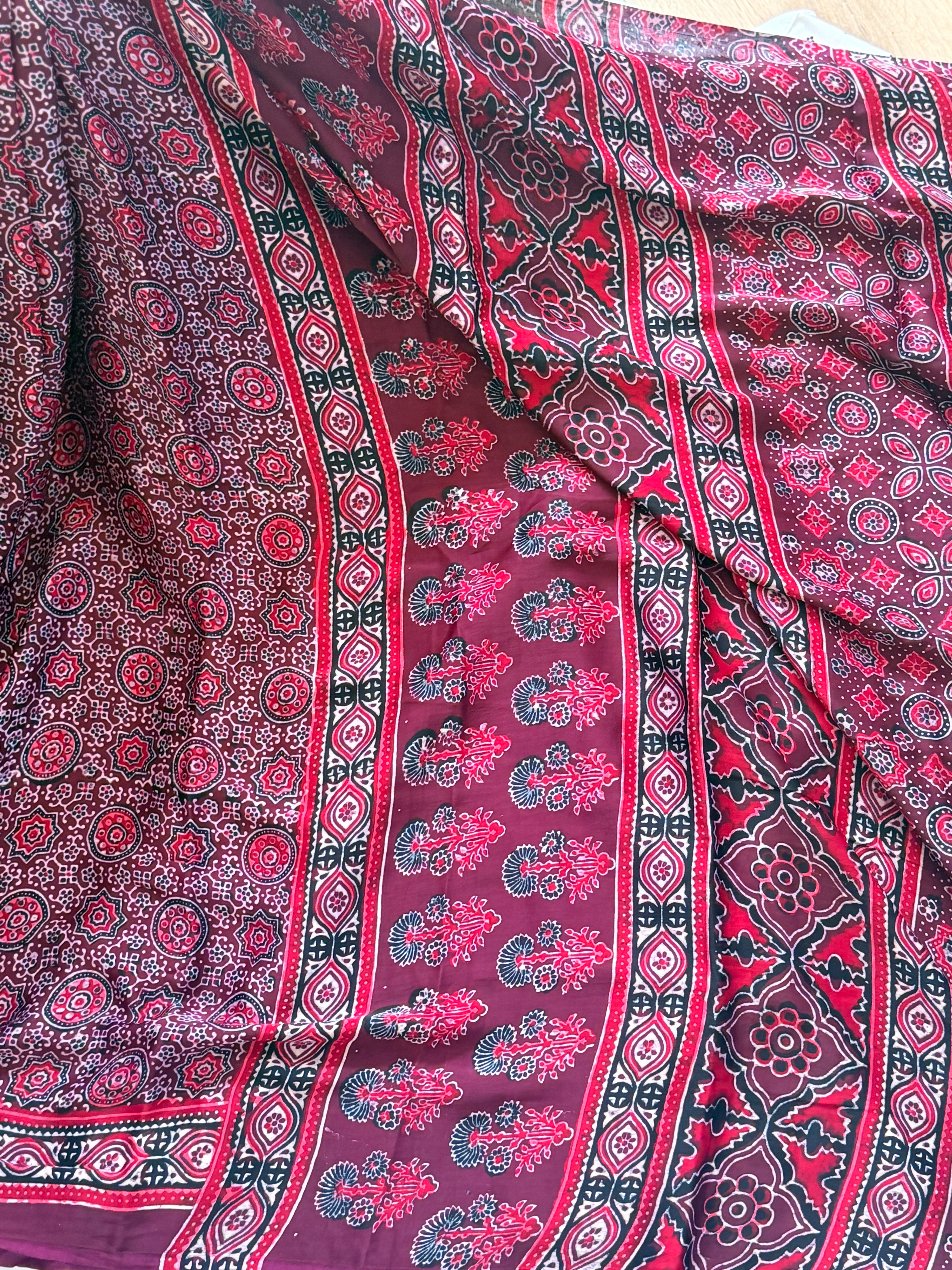 Modal Ajrak Saree