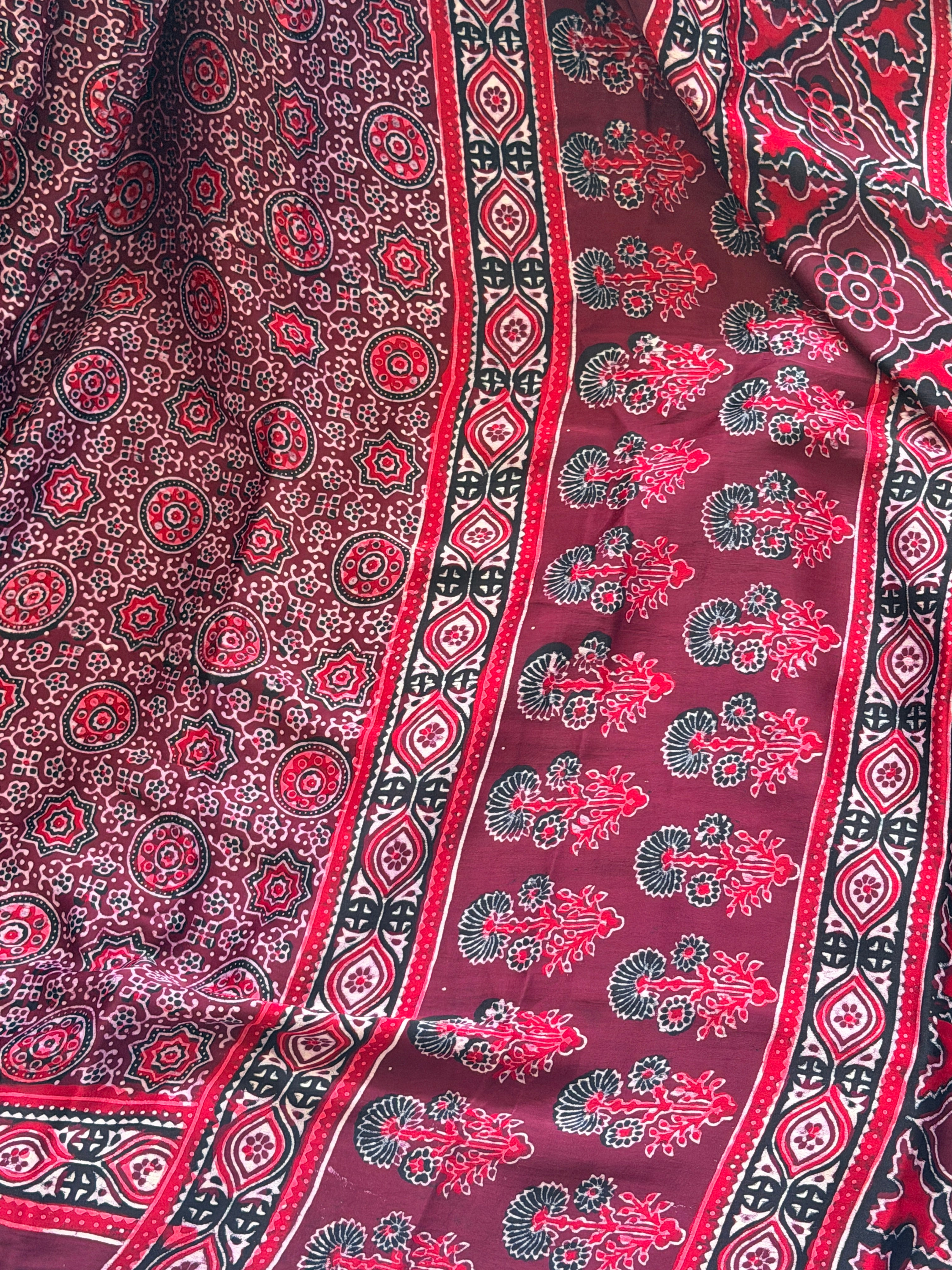 Modal Ajrak Saree