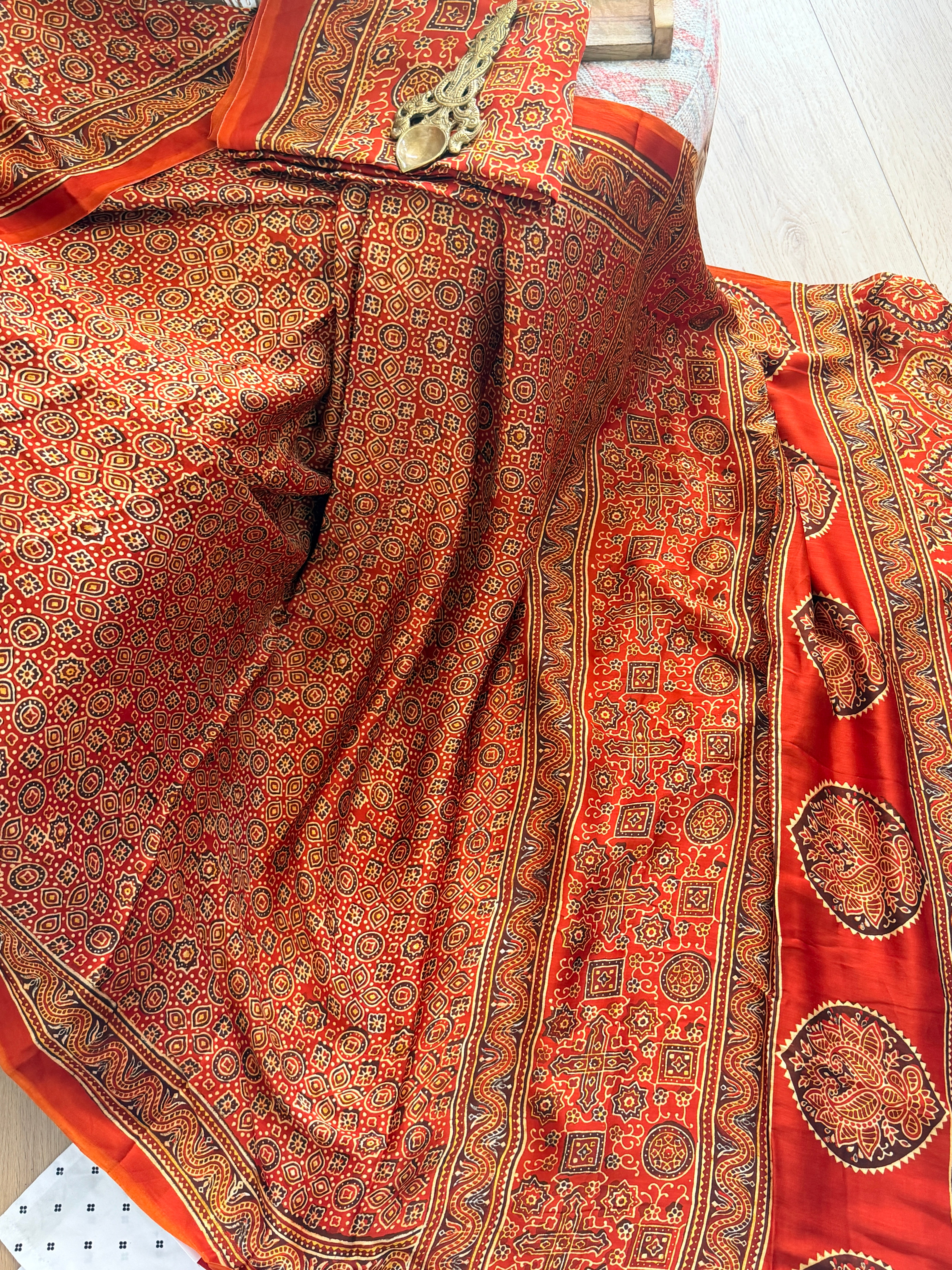 Modal Ajrak Saree