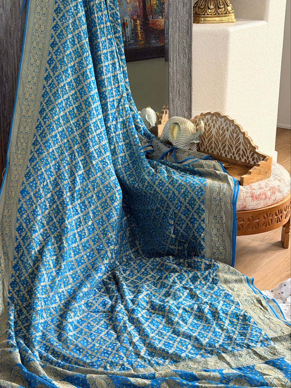 Banarasi Bandhani Saree
